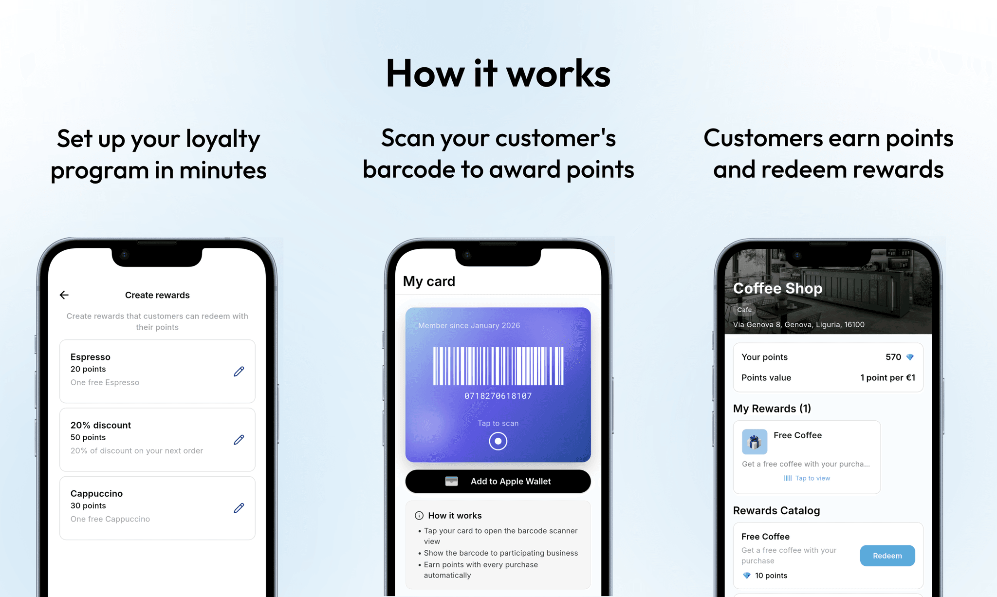 Screenshot 3 of Fedele for business - Loyalty program