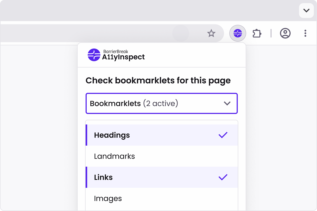 Screenshot 7 of A11yInspect Browser Extension