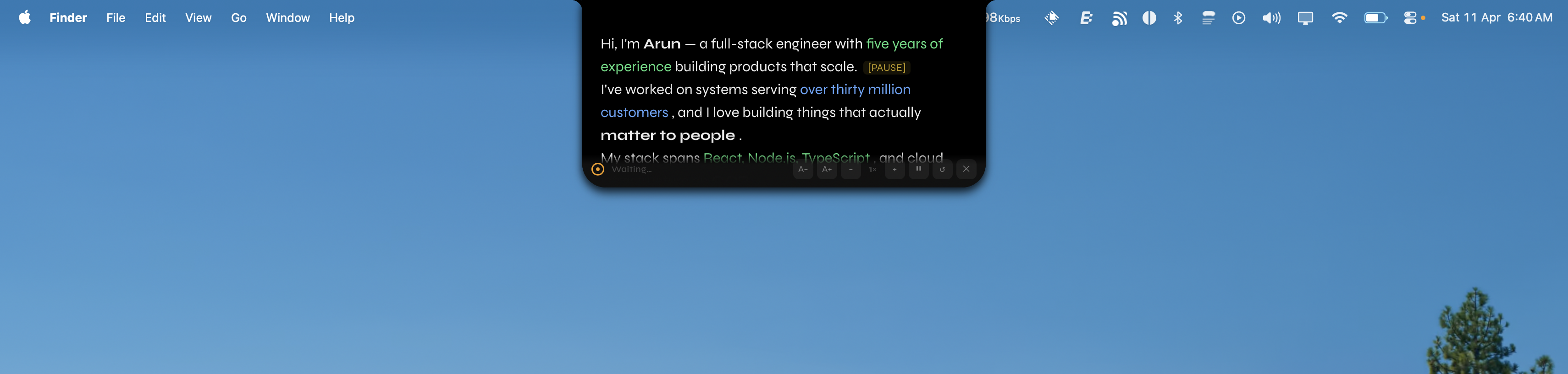 Screenshot 3 of OpenTeleprompter V3