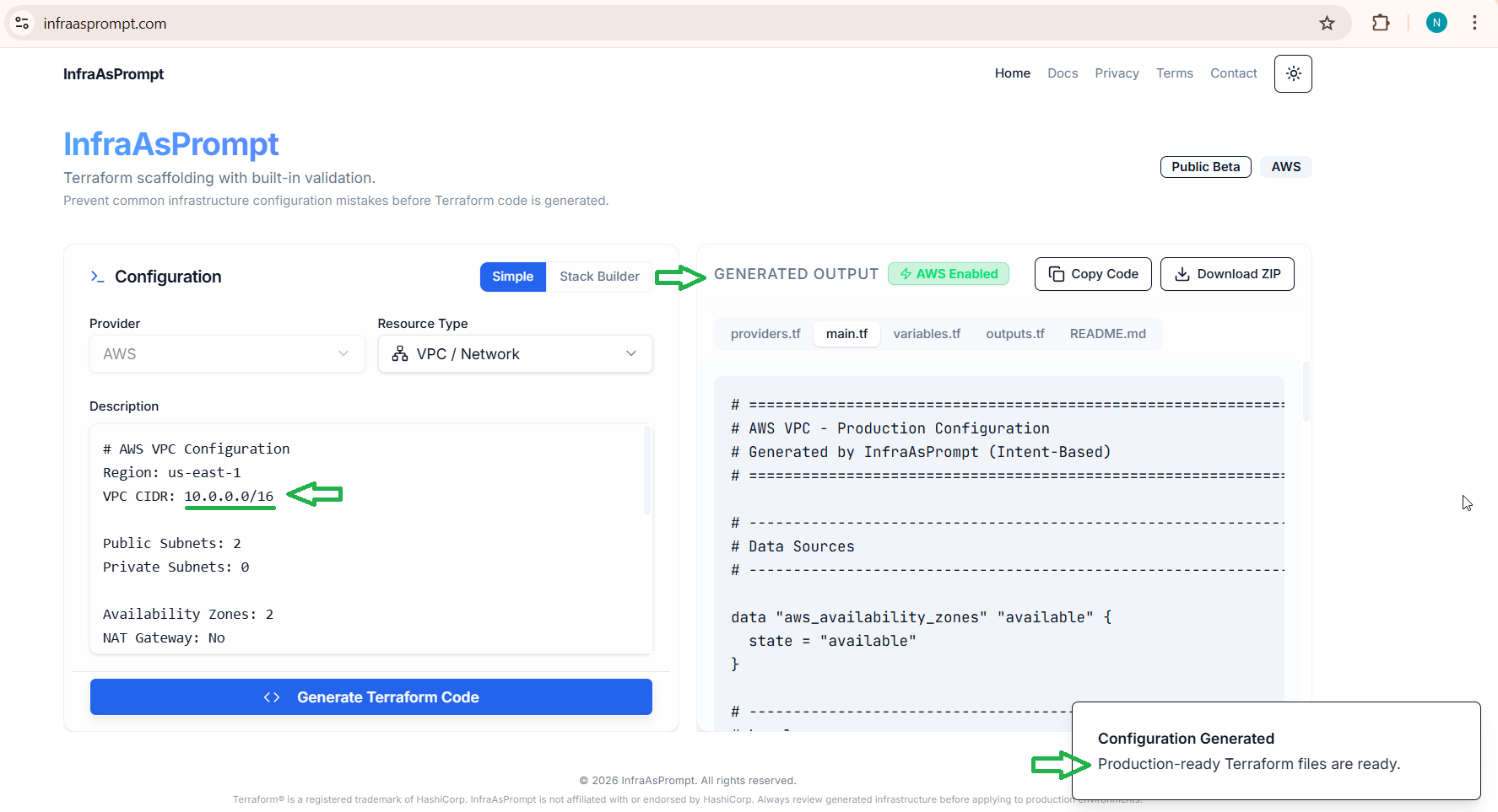 Screenshot 3 of InfraAsPrompt