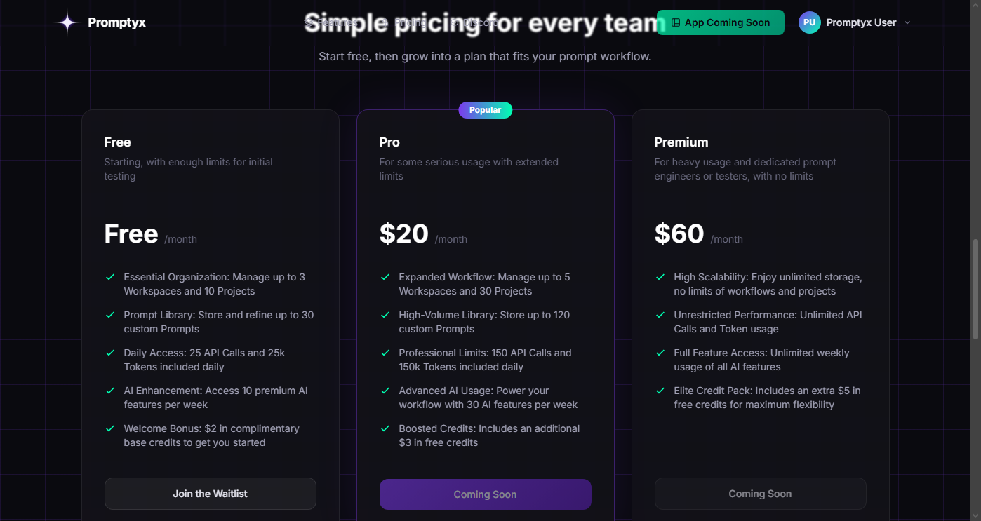 Screenshot 4 of Promptyx