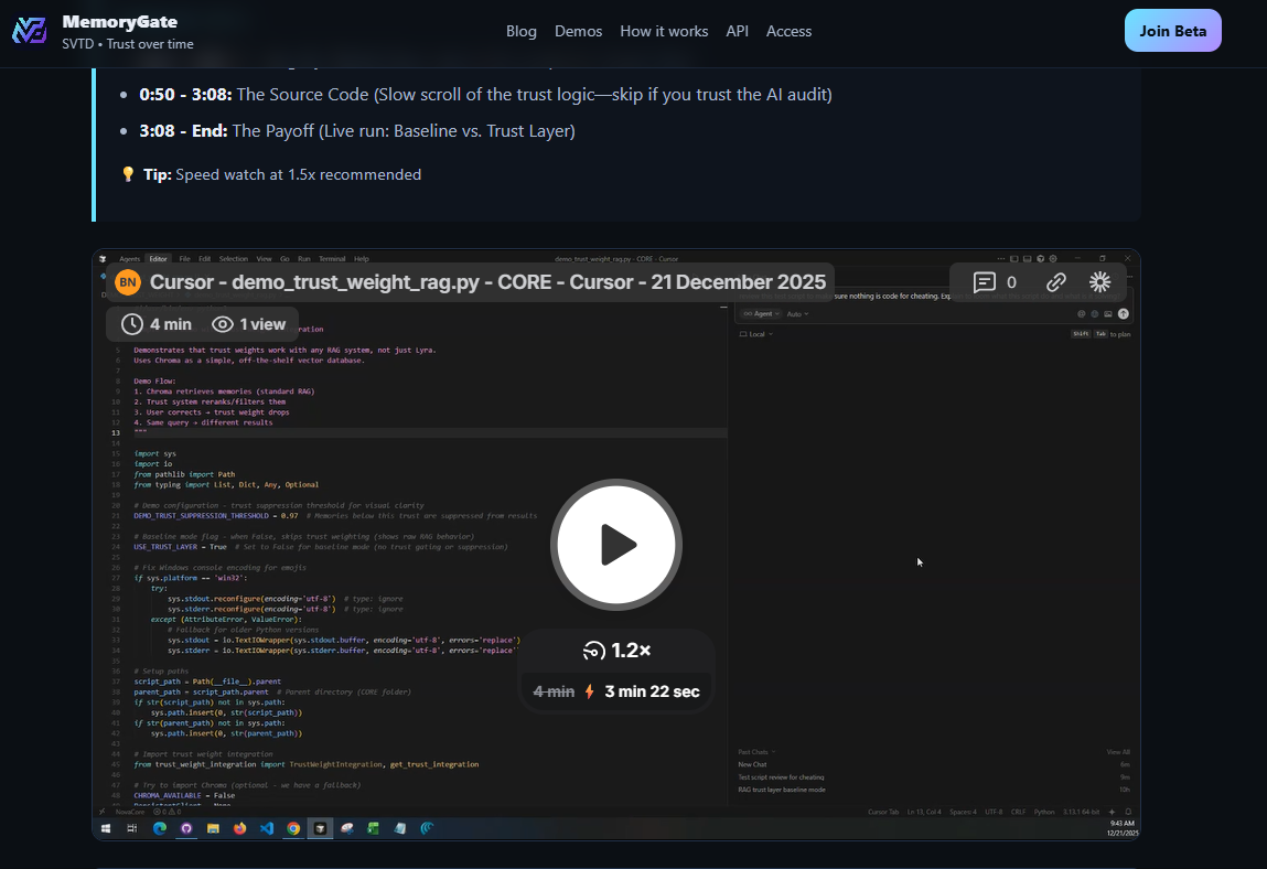 Screenshot 2 of MemoryGate