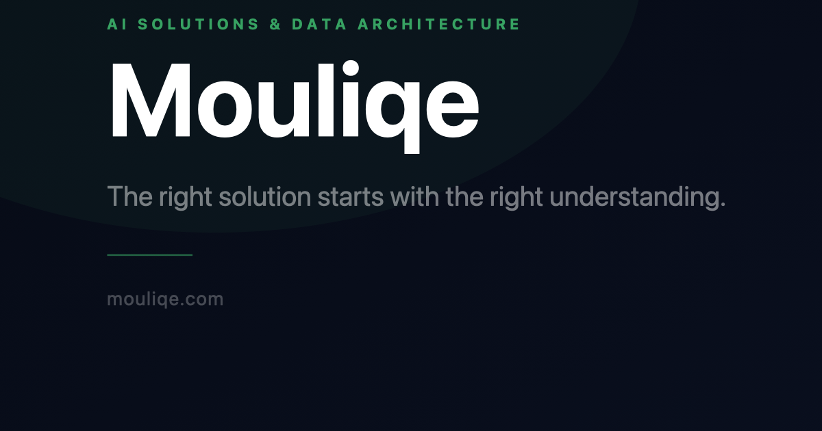 Screenshot 1 of Mouliqe AI Consulting