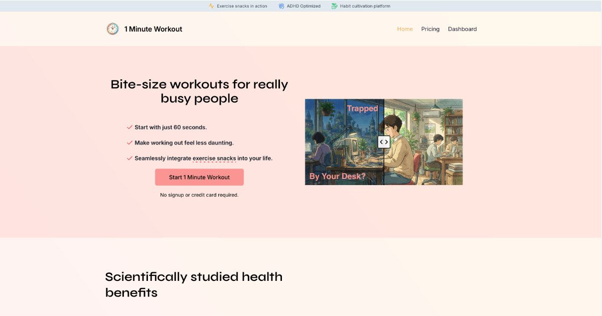 Screenshot 1 of 1 Pixel Workout