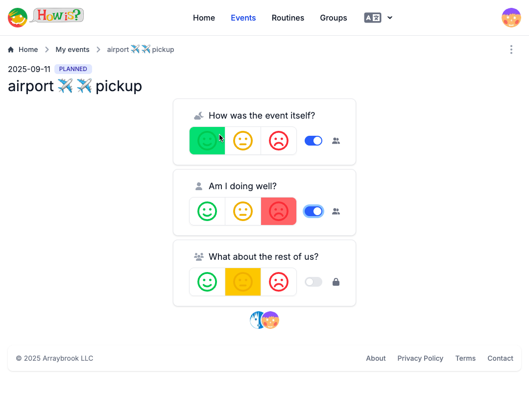 Screenshot 3 of Howis self-reflection + Feedback
