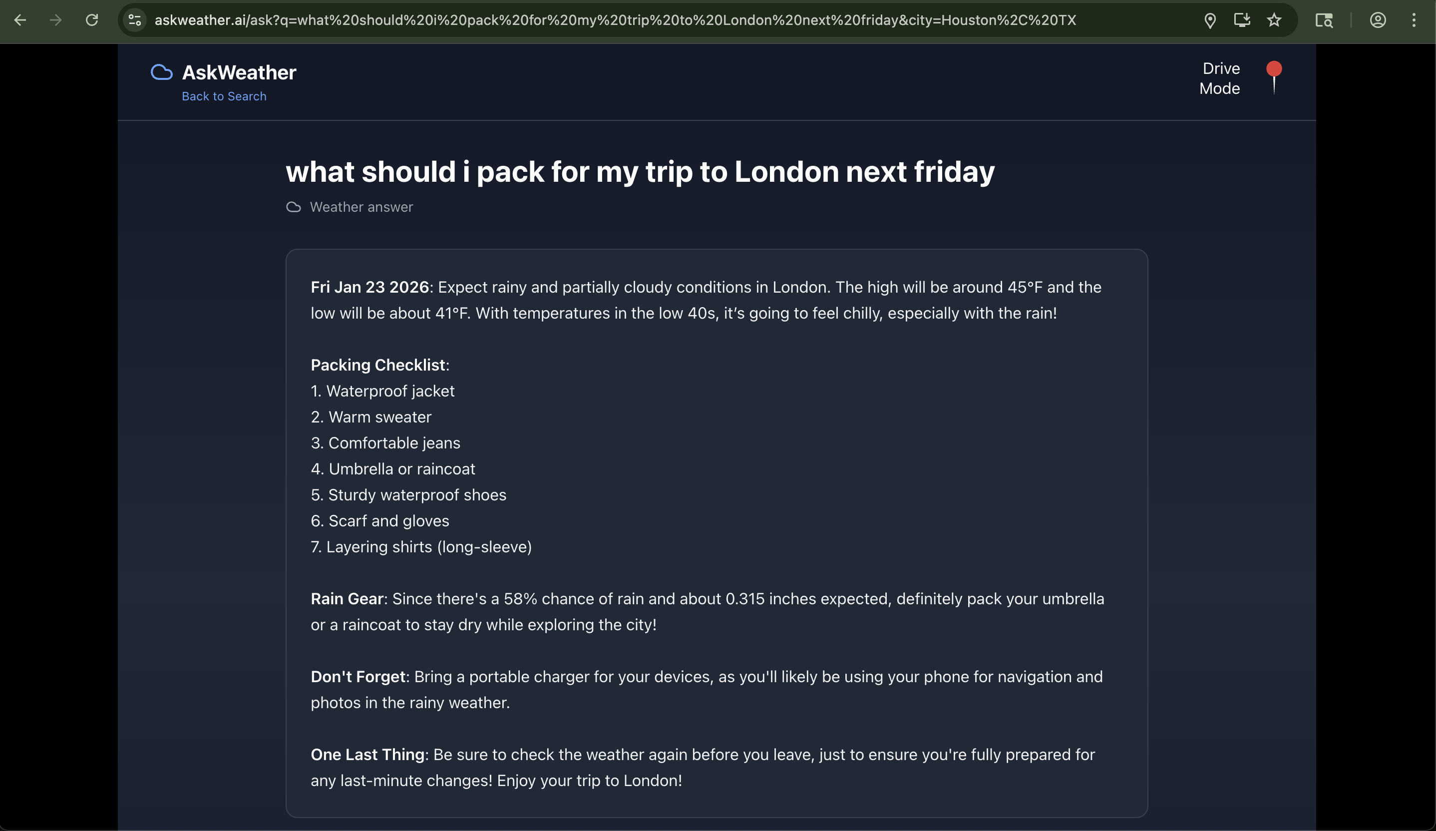 Screenshot 3 of Ask Weather