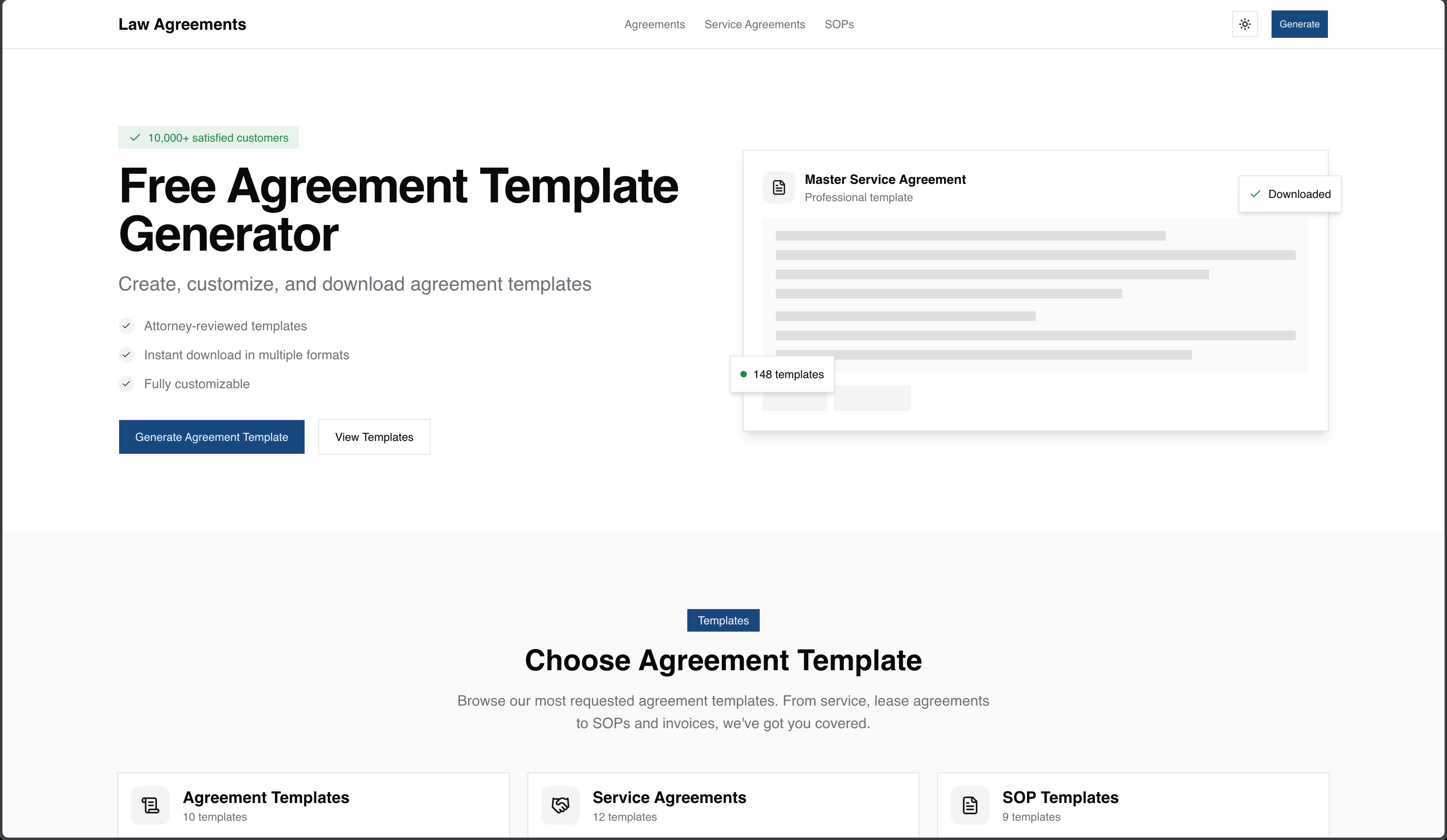 Screenshot 1 of LawAgreements