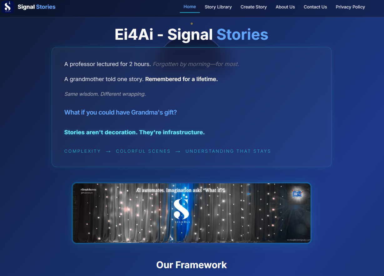 Screenshot 1 of Ei4Ai Signal Stories