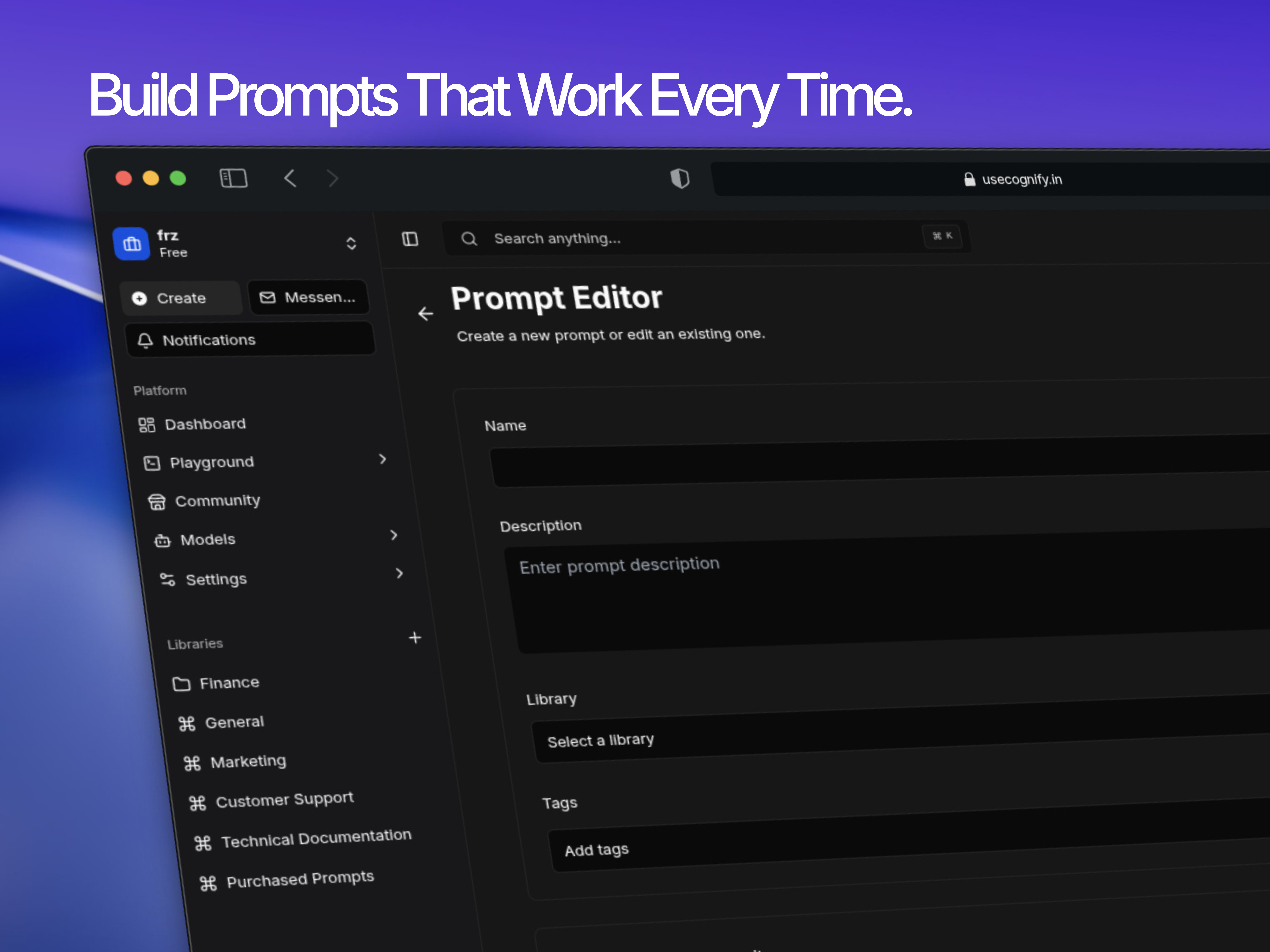 Screenshot 3 of Cognify - AI Prompt Platform