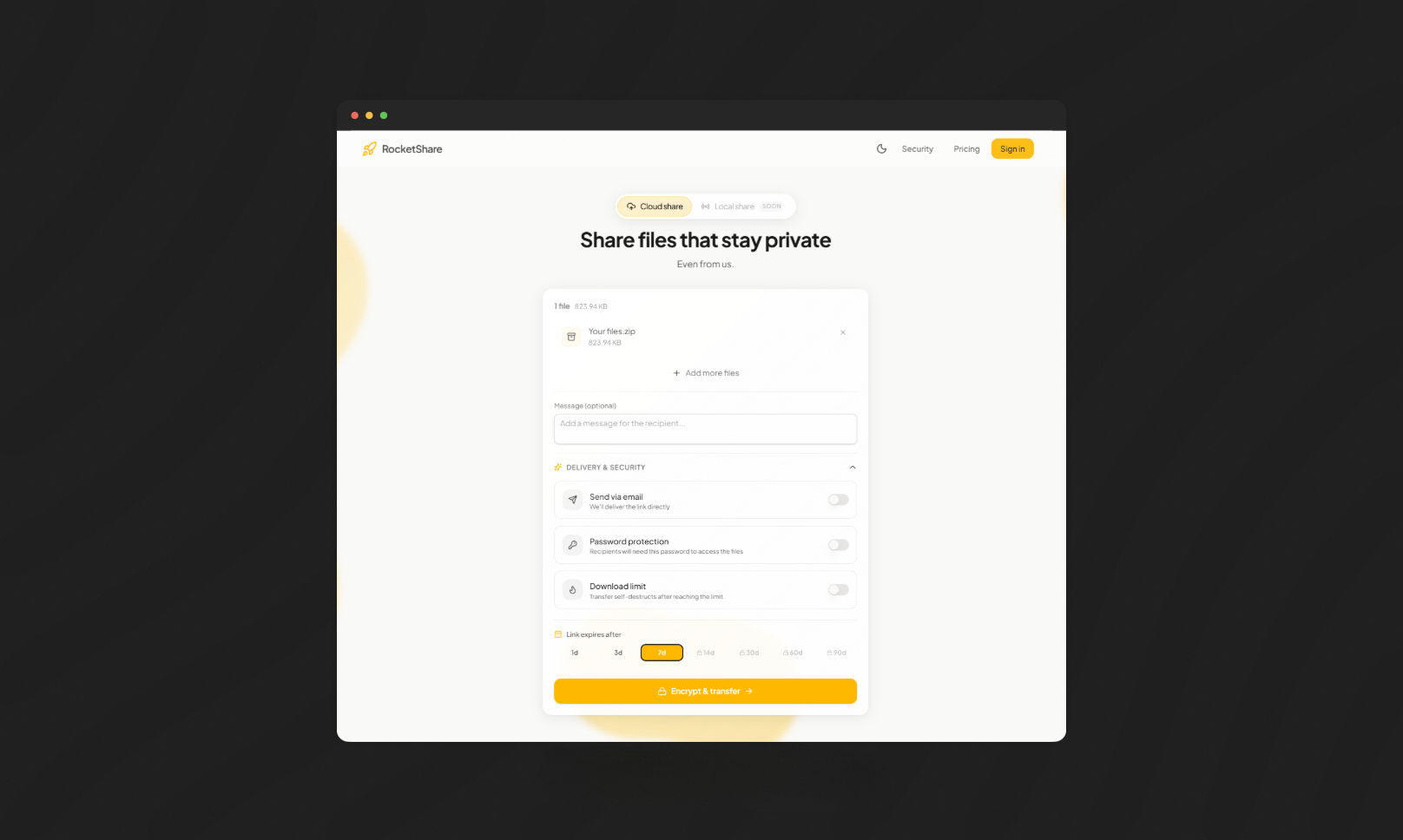 Screenshot 3 of RocketShare