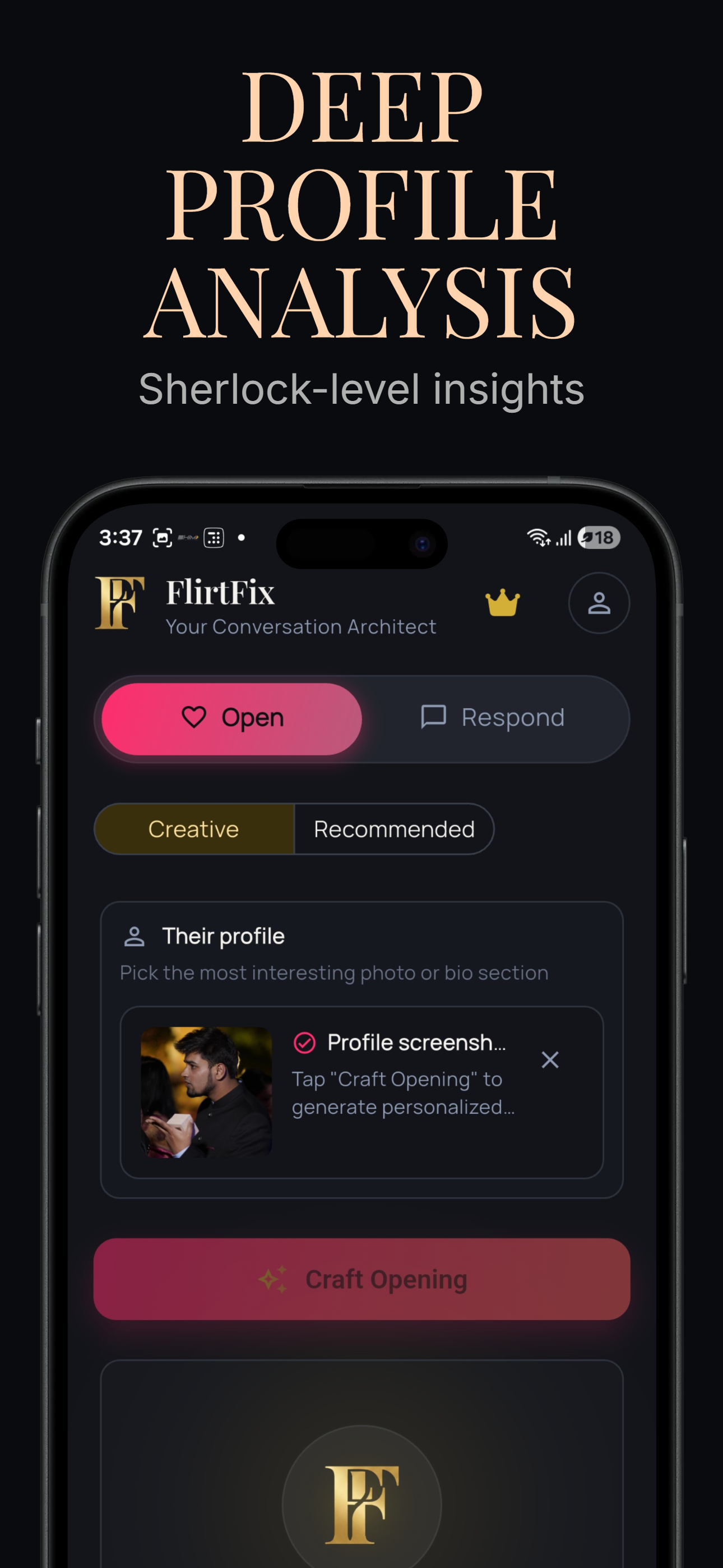 Screenshot 4 of FlirtFix: AI Dating Assistant