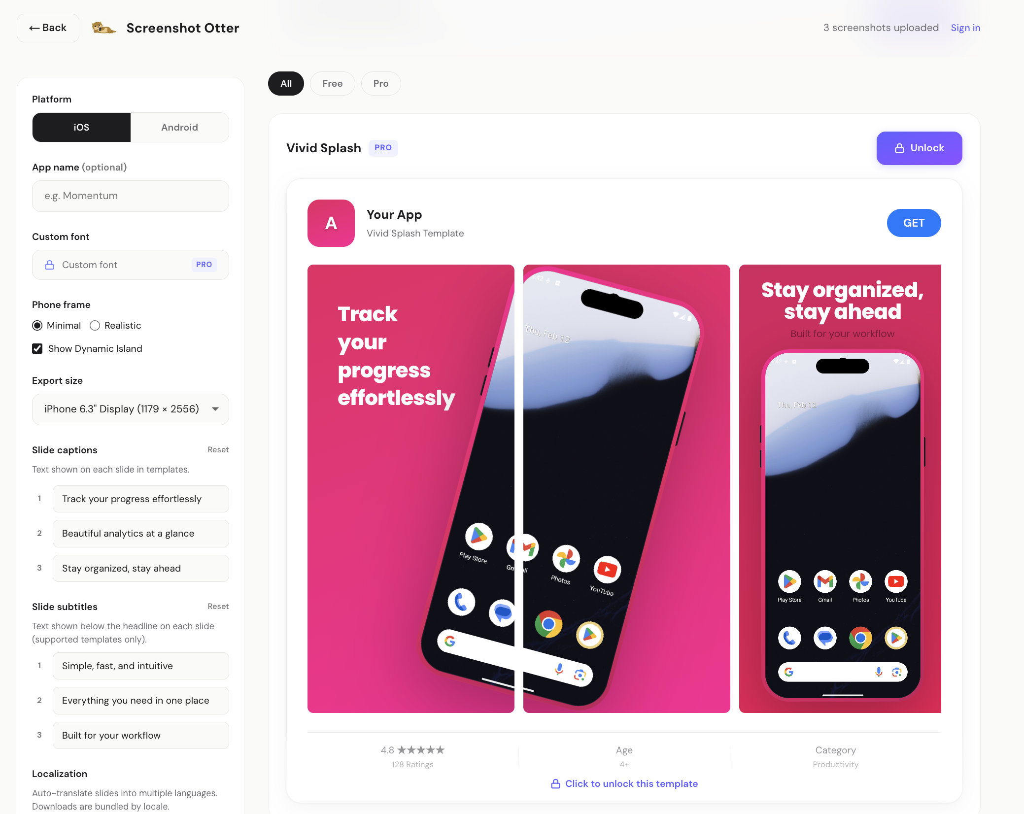Screenshot 2 of App Store Screenshot Creator