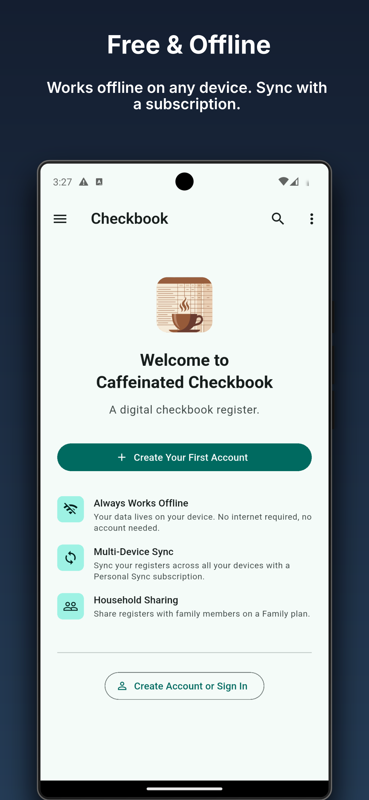 Screenshot 2 of Caffeinated Checkbook