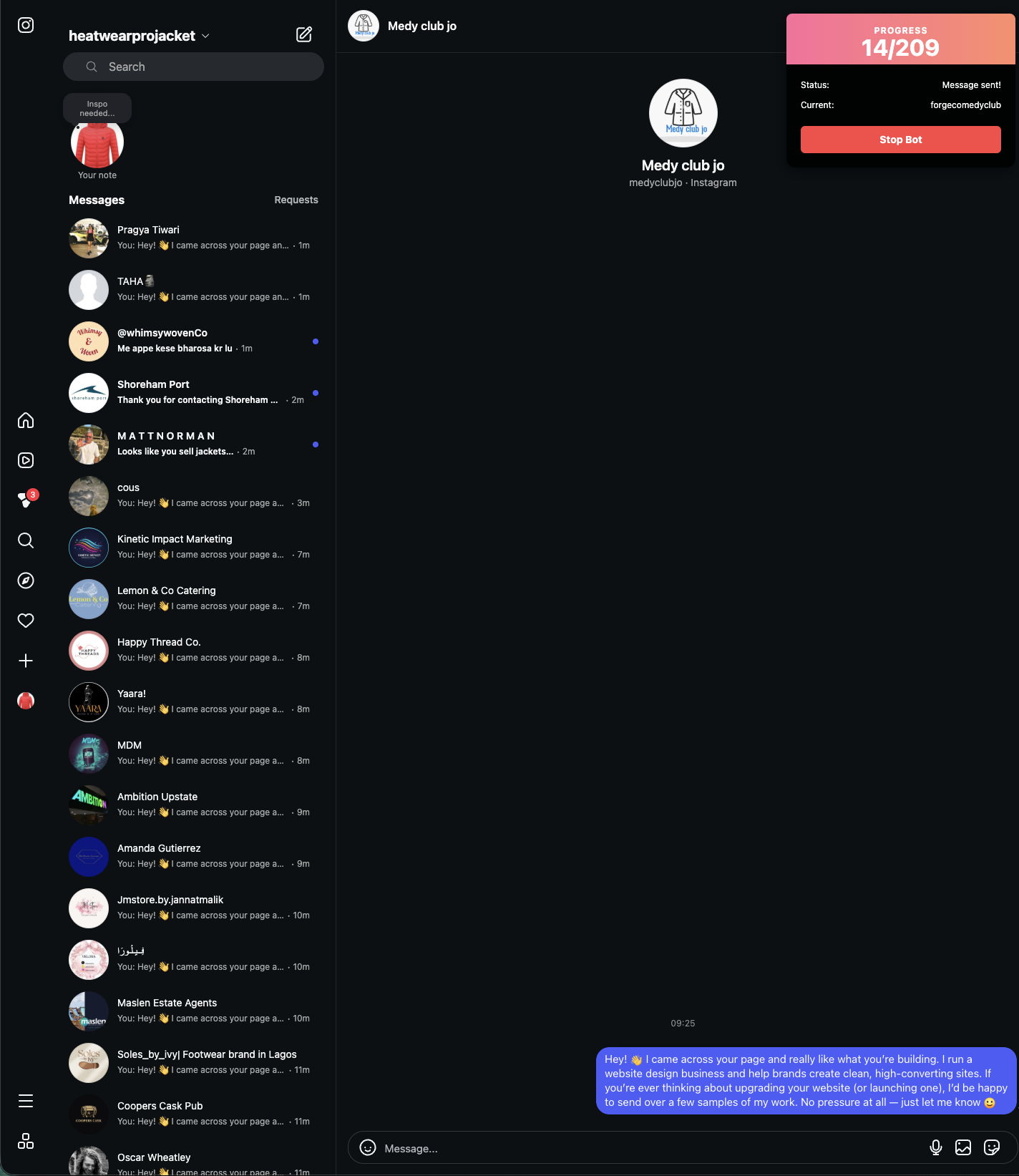 Screenshot 4 of IG DM Bot (Beta)