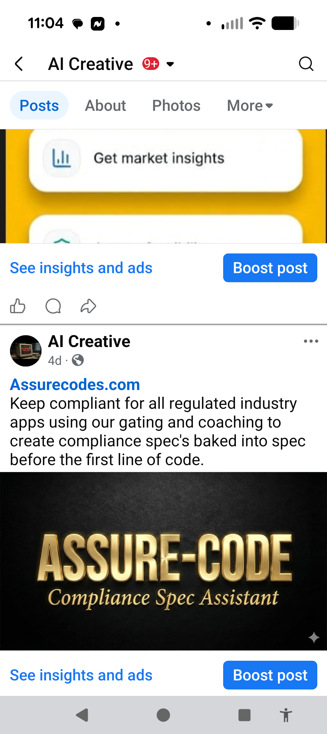 Screenshot 1 of ASSURE-CODE - Compliance Spec Assistant