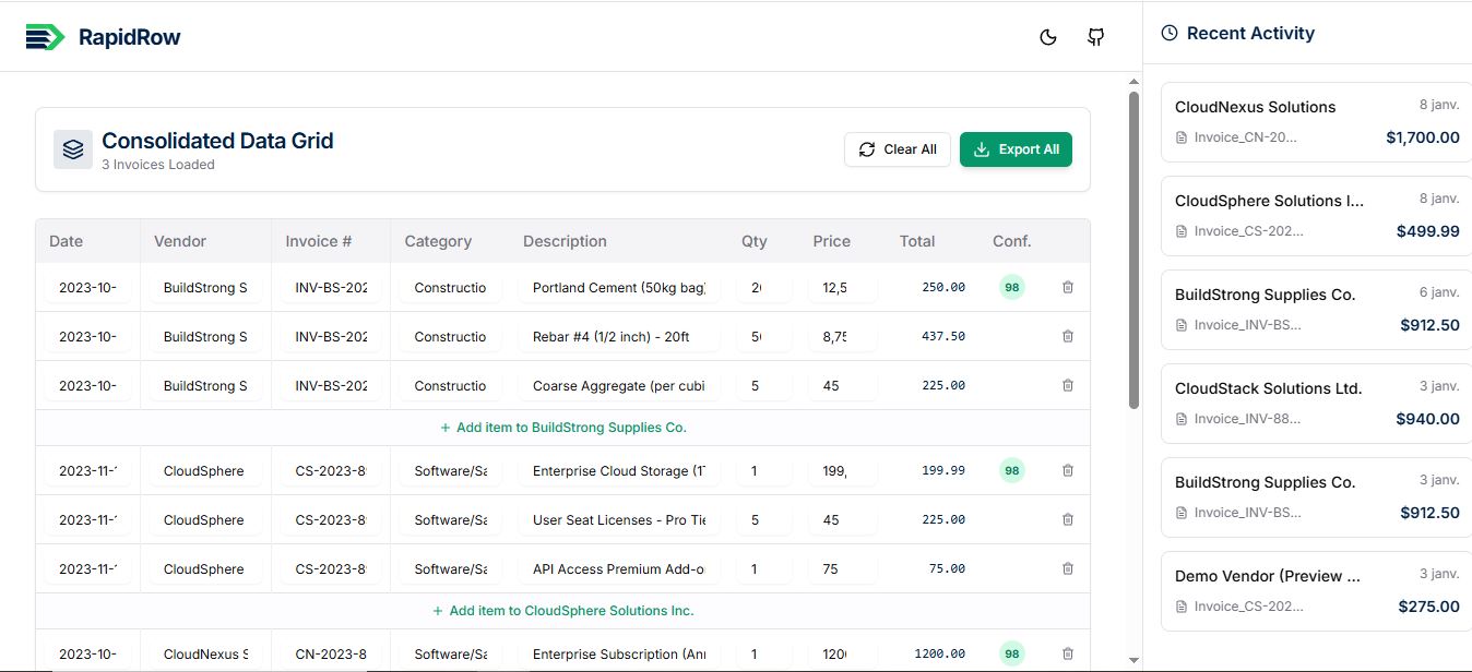 Screenshot 2 of RapidRow