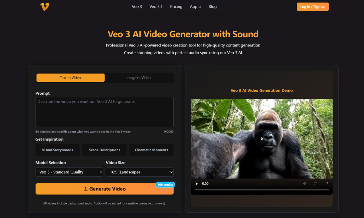 Screenshot 1 of Veo 3 AI Video Generator