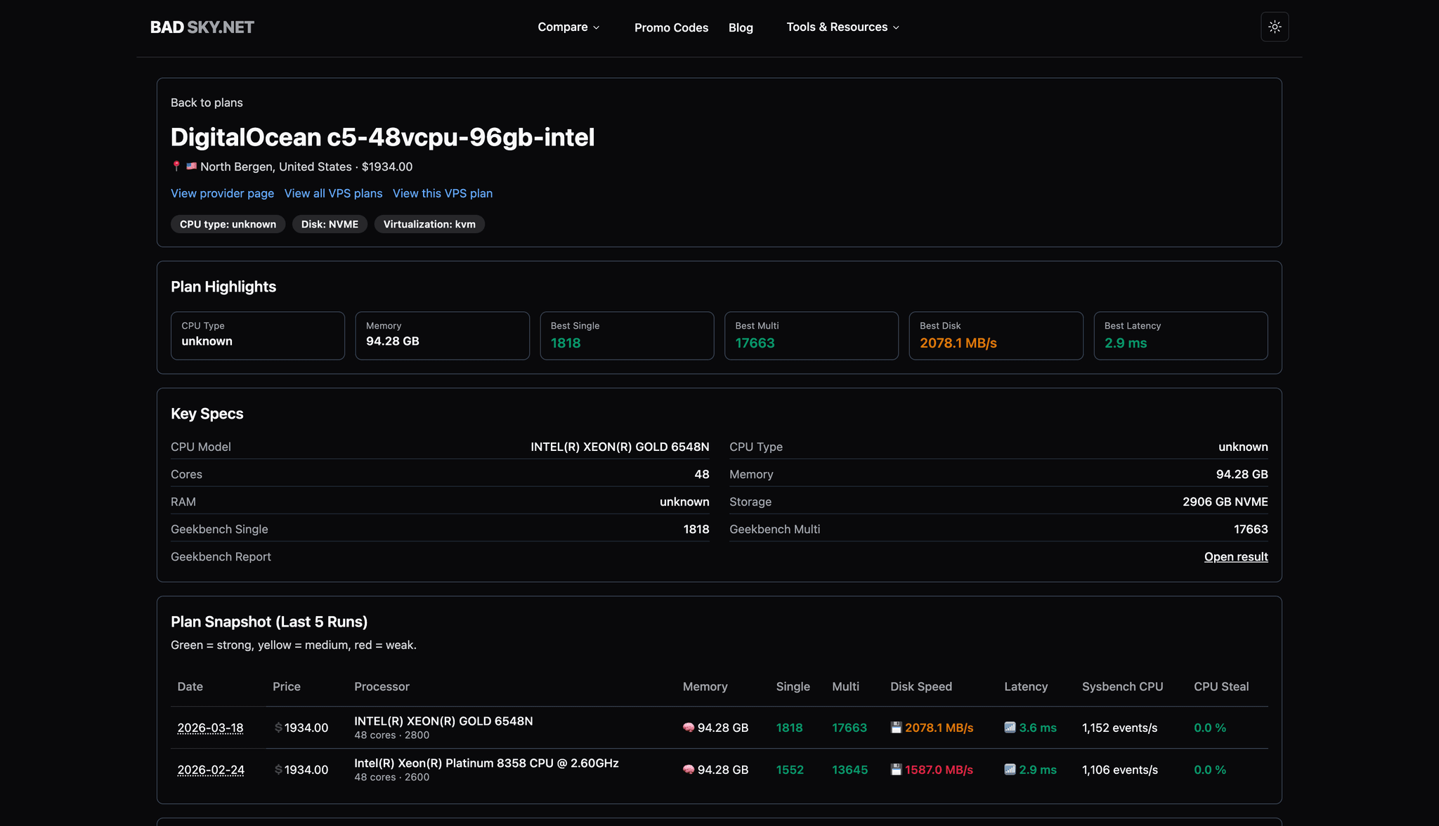 Screenshot 6 of VPS Hosting Comparison