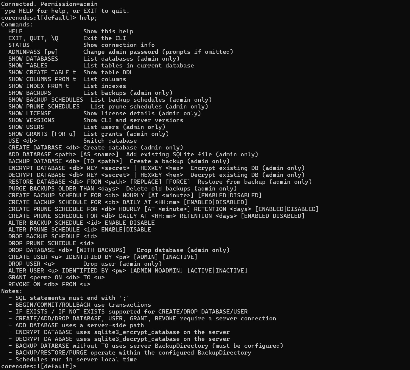 Screenshot 8 of CoreNodeSQL