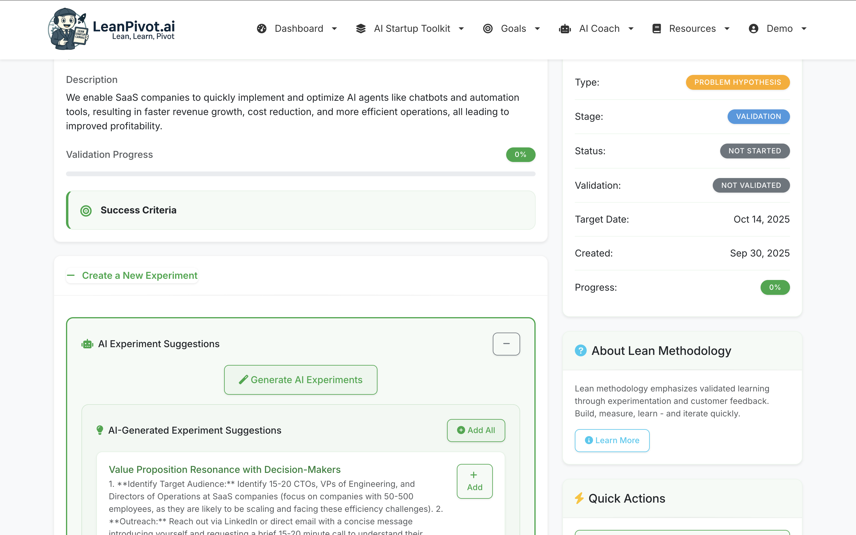 Screenshot 7 of LeanPivot.ai