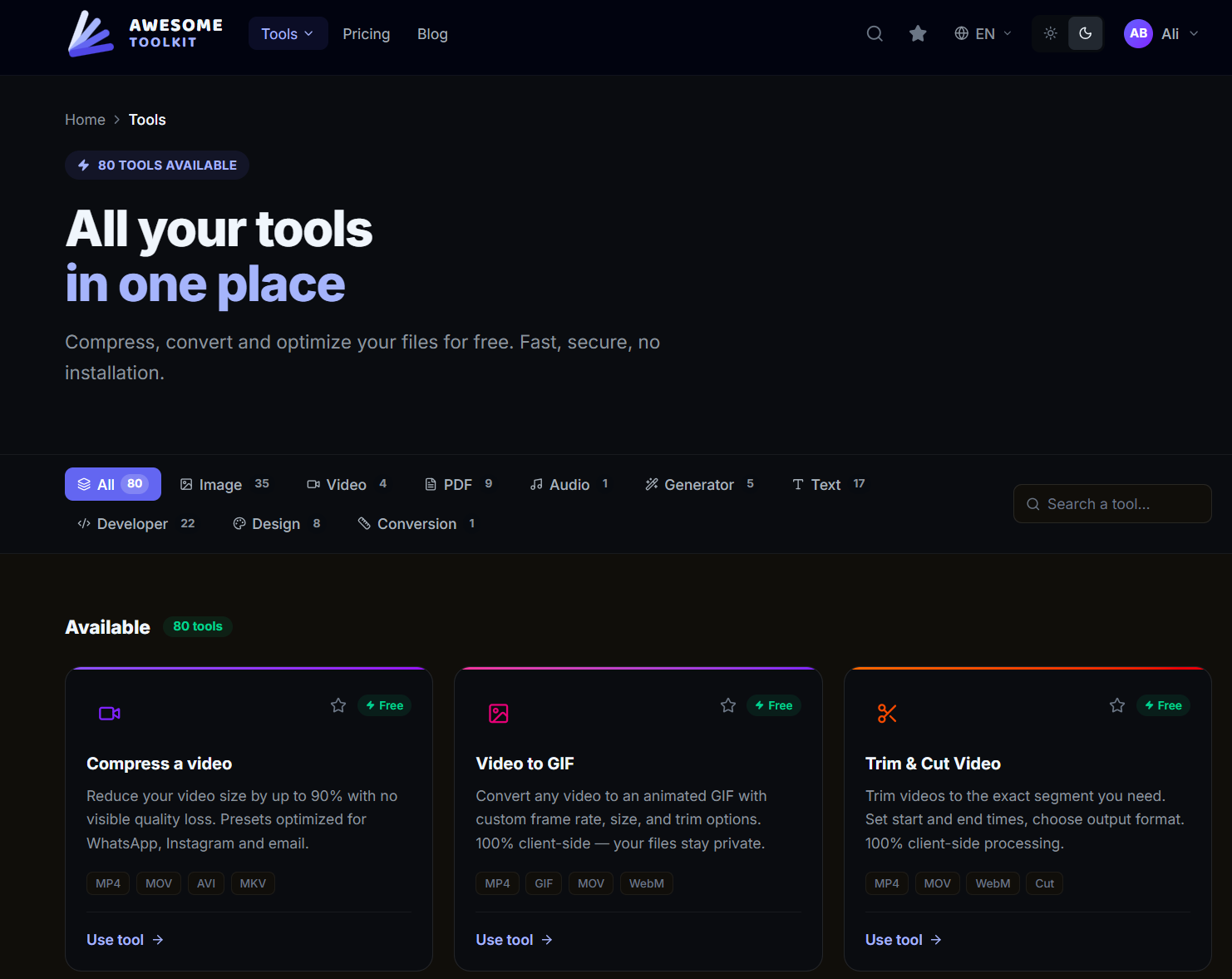 Screenshot 2 of Awesome Toolkit