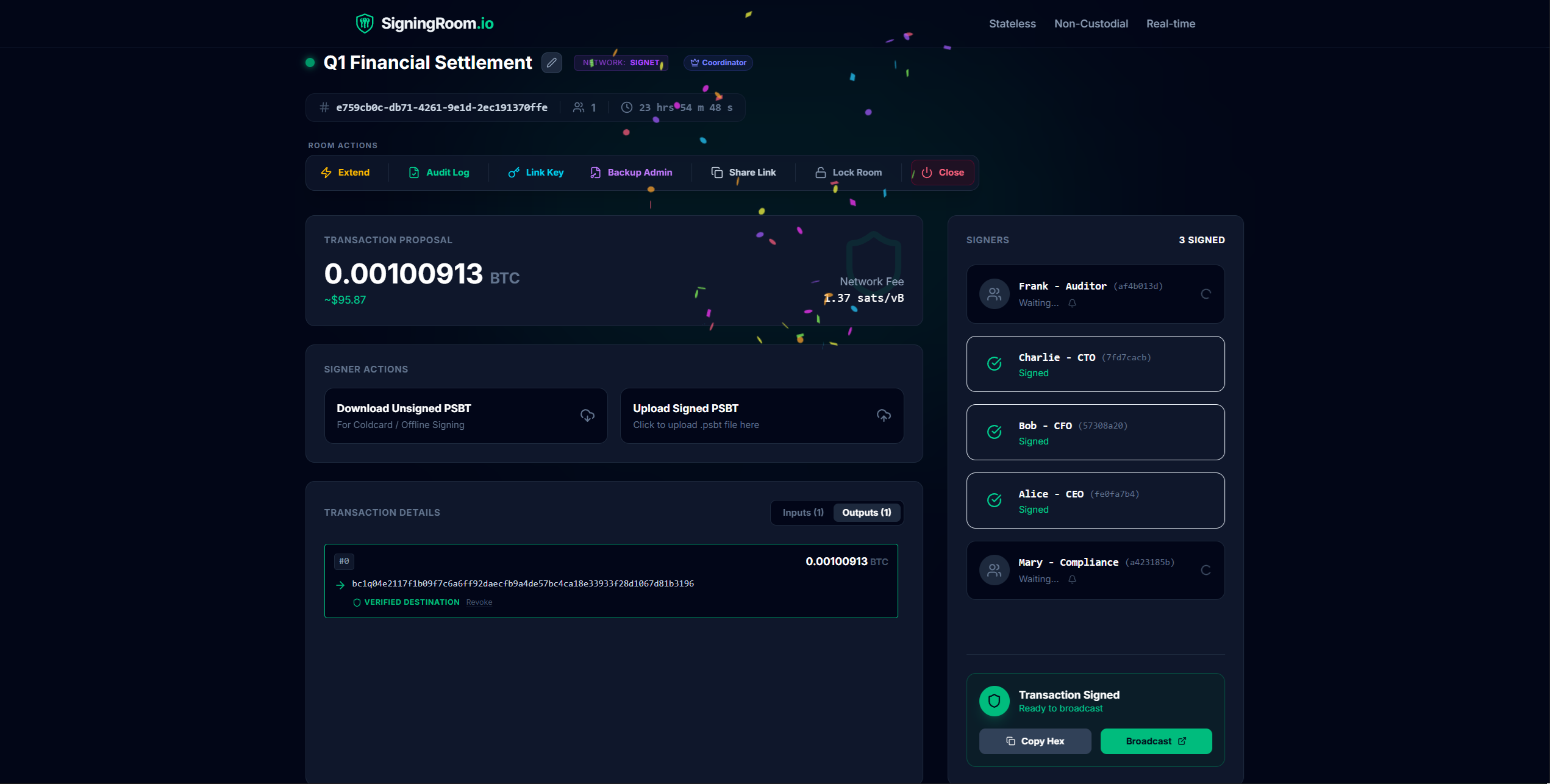 Screenshot 4 of SigningRoom.io