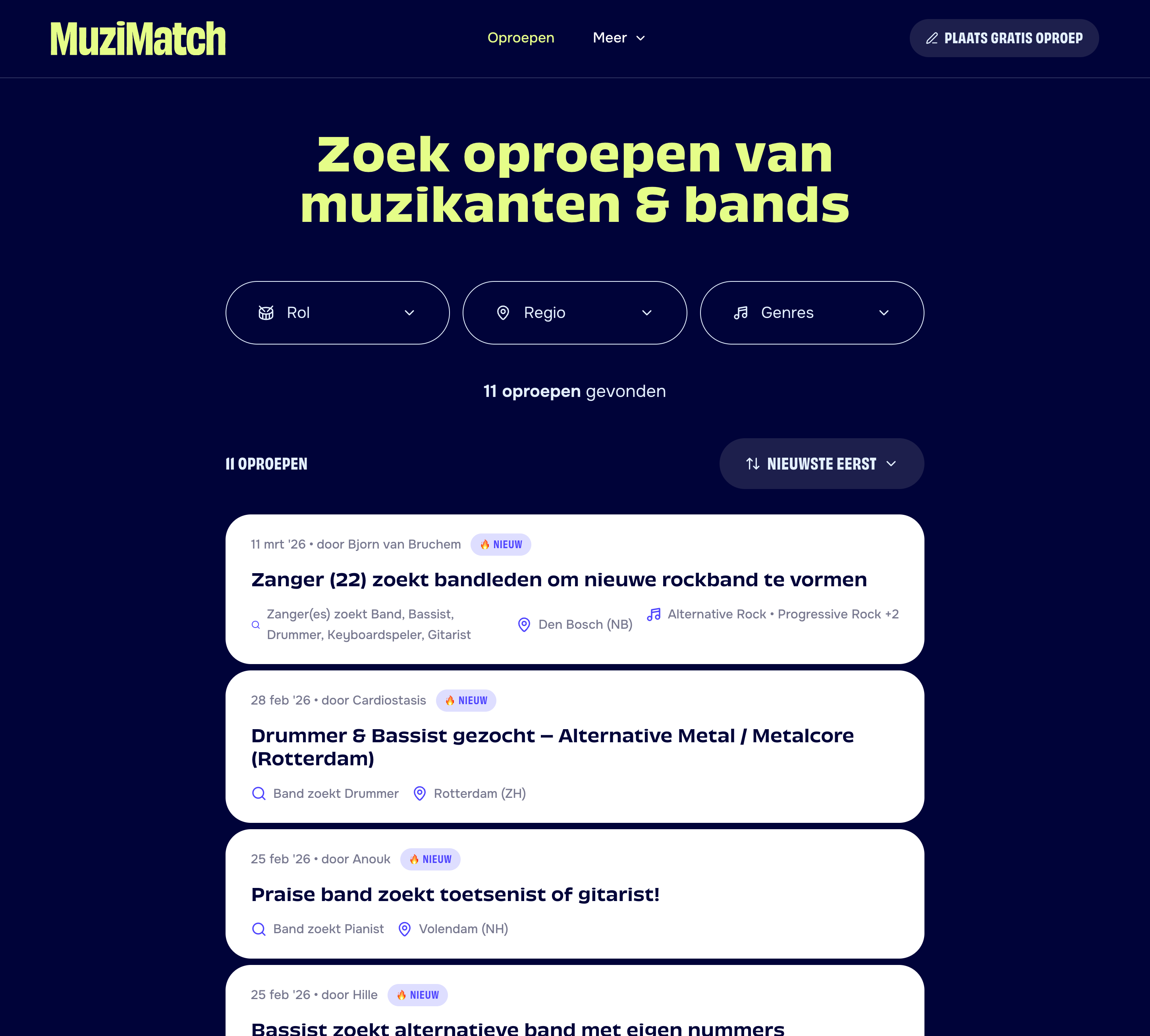 Screenshot 1 of MuziMatch
