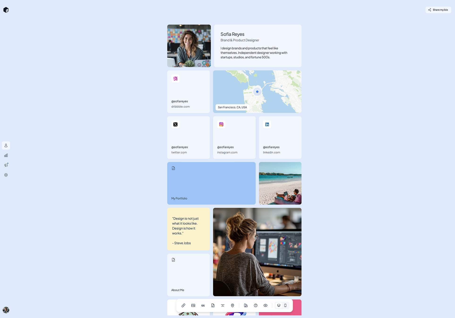 Screenshot 2 of tini.bio