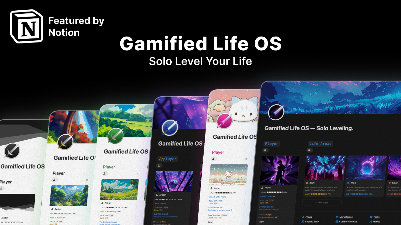Screenshot 1 of Gamified Life OS