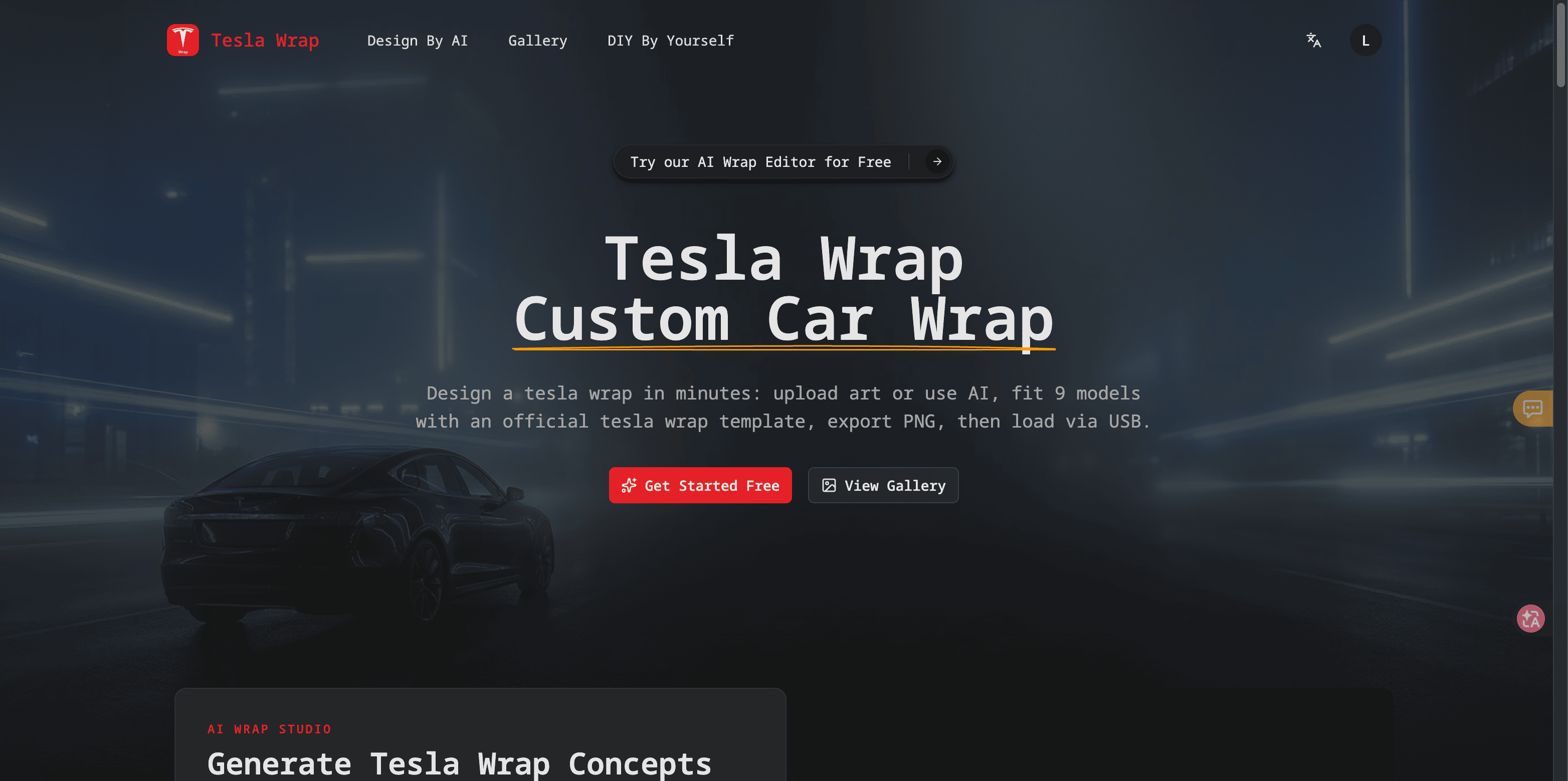 Screenshot 1 of Tesla Wrap