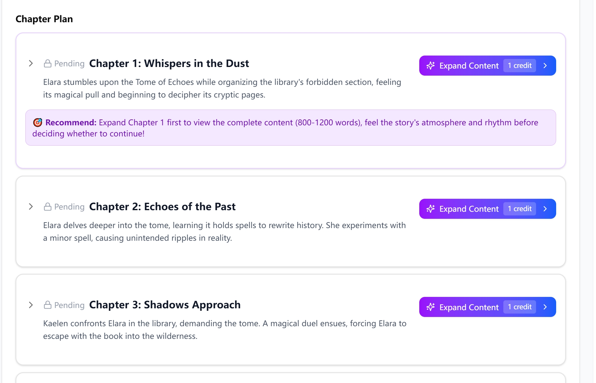Screenshot 2 of AI Story Generator