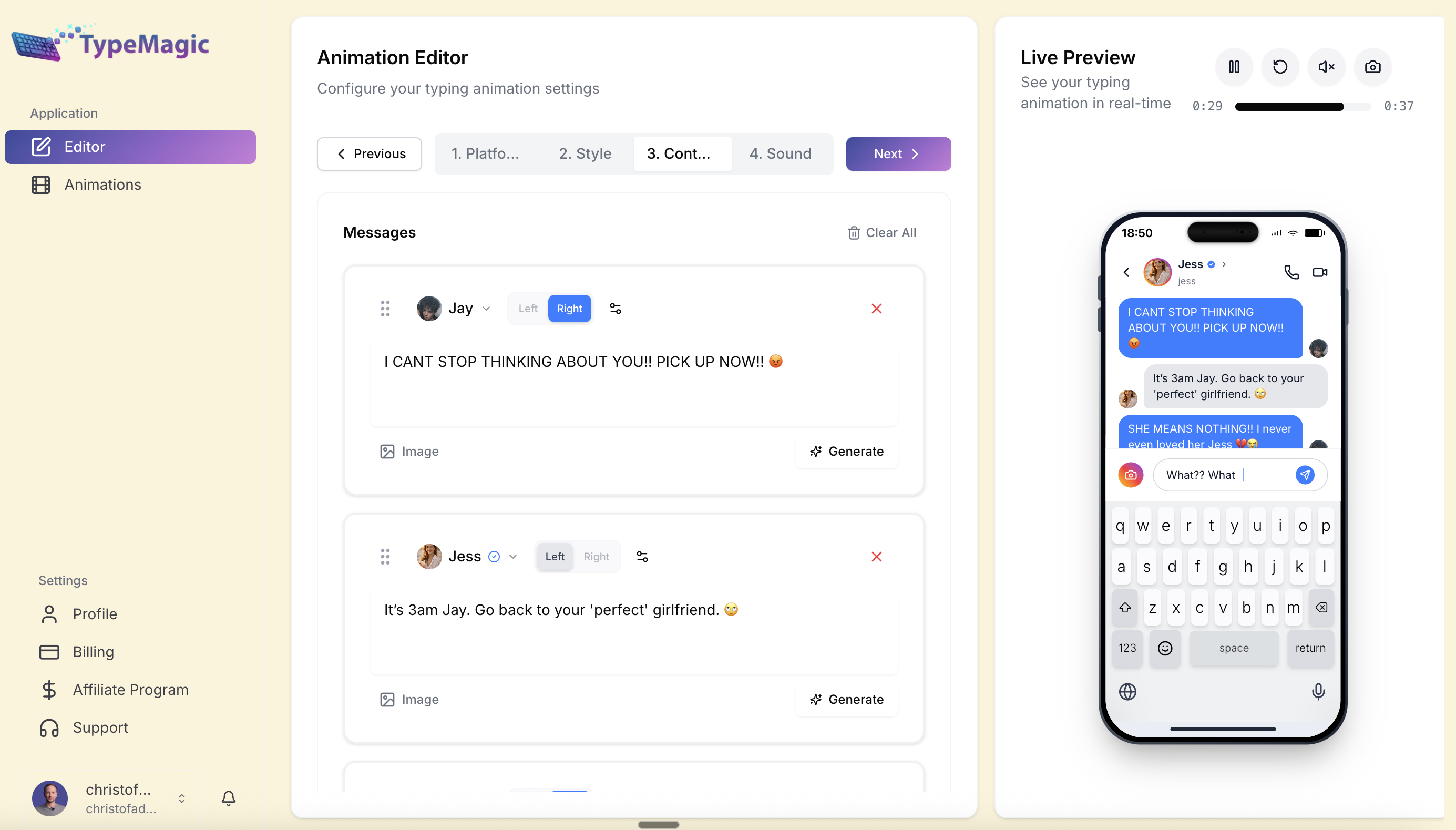 Screenshot 2 of TypeMagic: Viral Fake Chat Video Maker