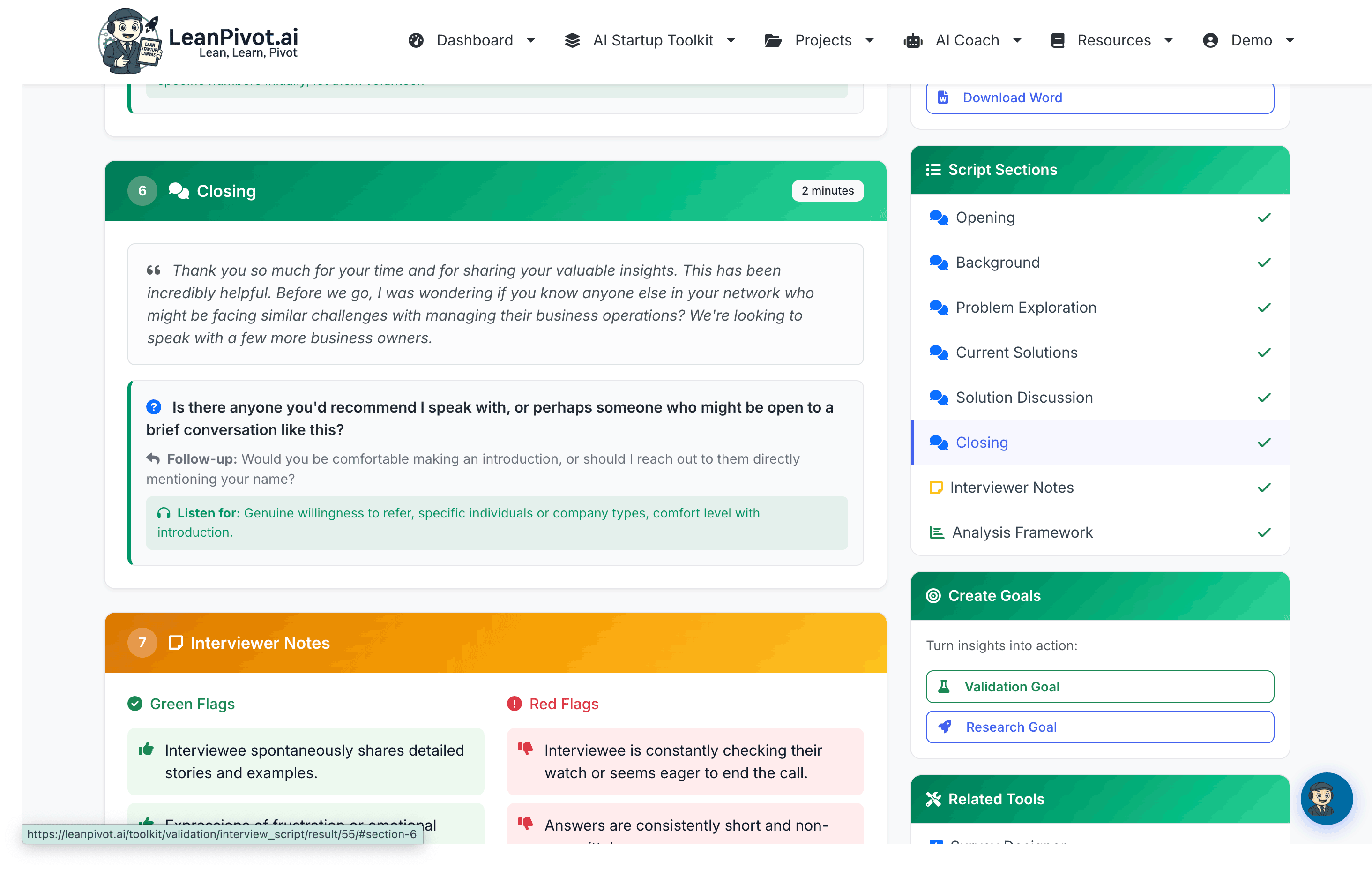Screenshot 9 of LeanPivot.ai
