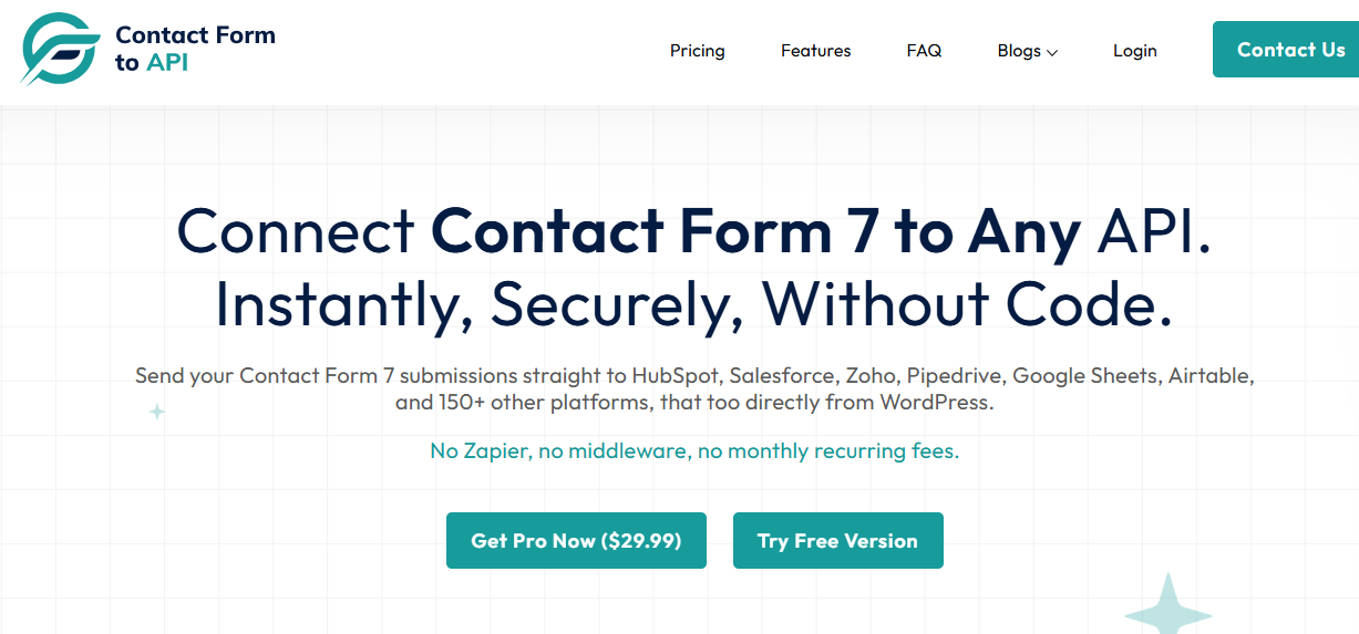 Screenshot 4 of Contact Form To API