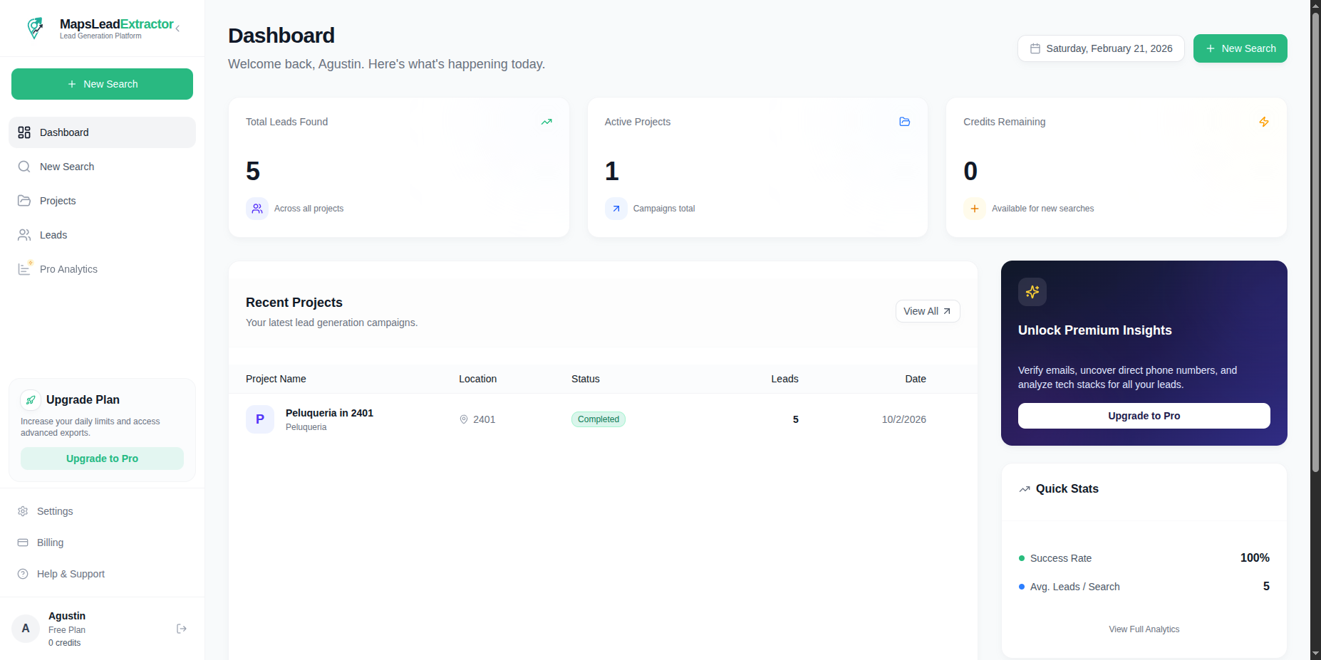 Screenshot 4 of MapsLead Extractor