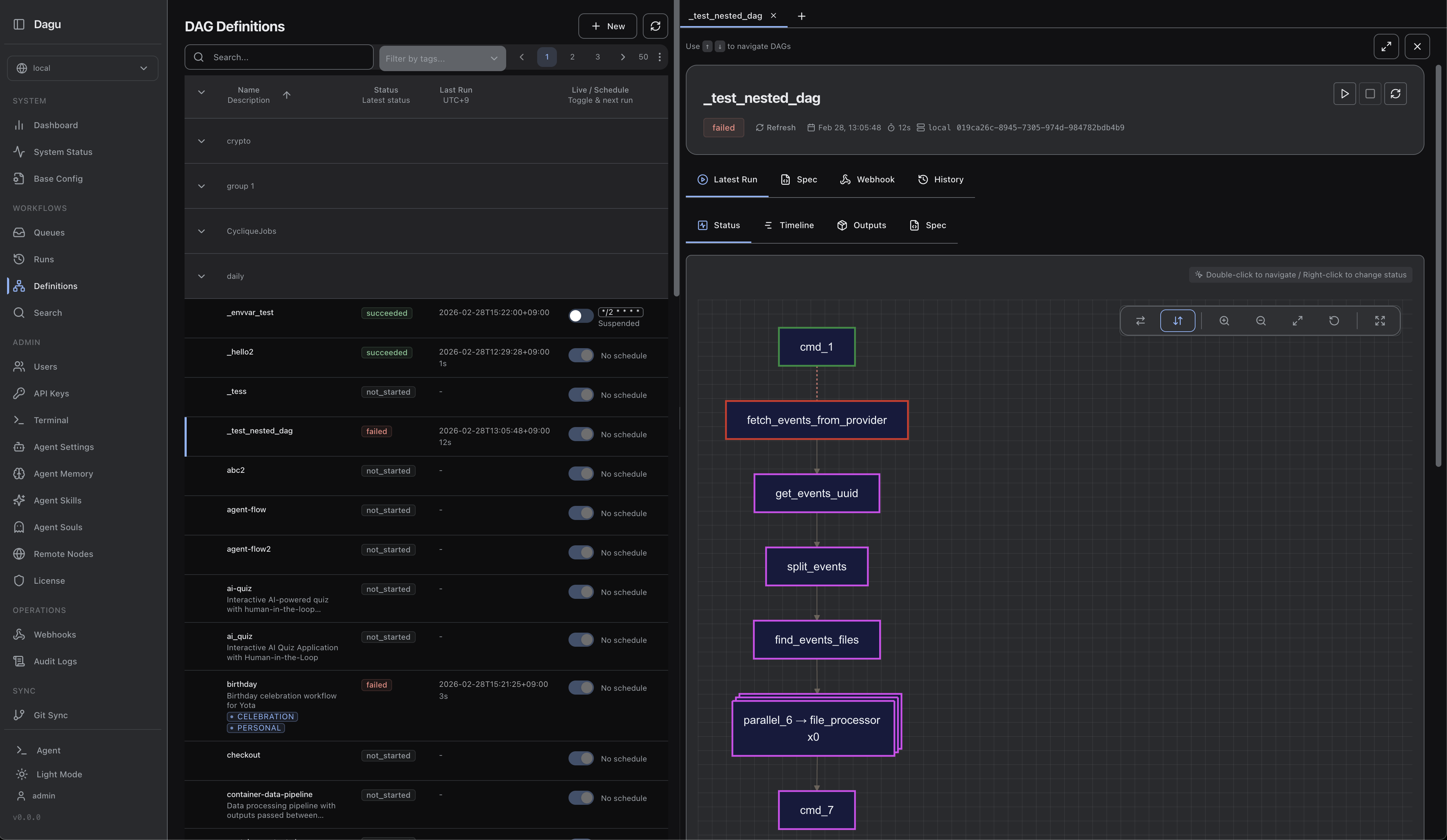 Screenshot 1 of Dagu.sh