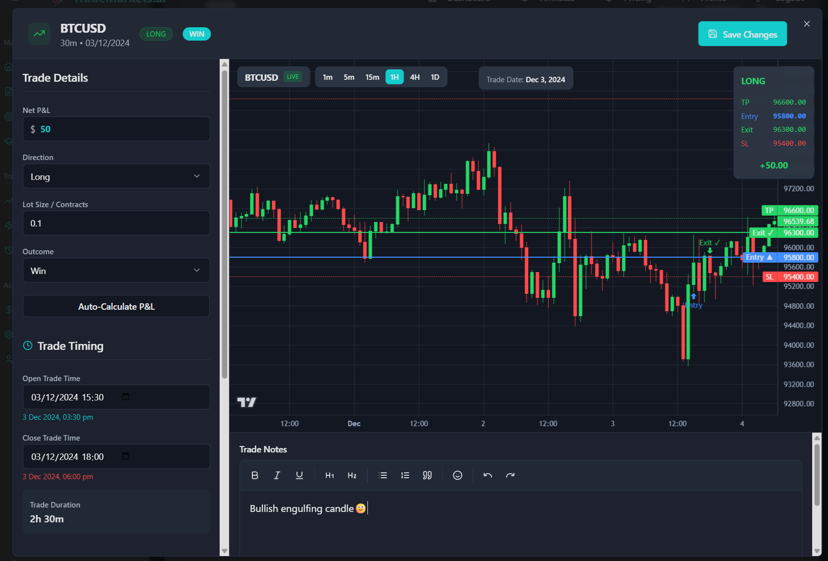 Screenshot 3 of TradeMarkets.ai