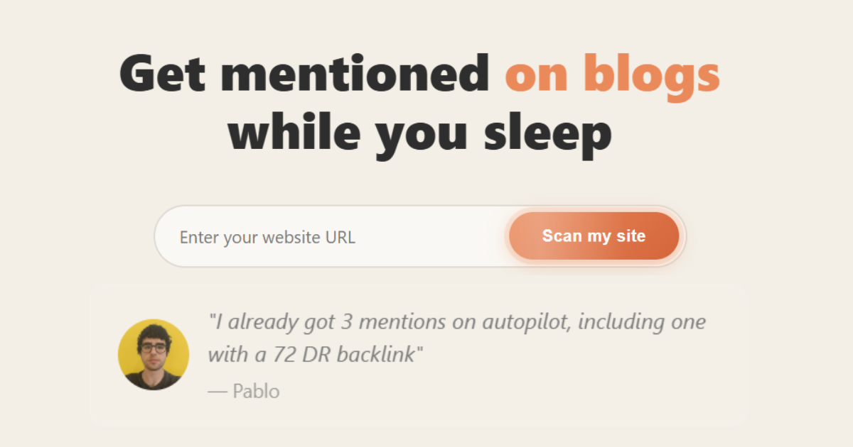 Screenshot 1 of MentionAgent