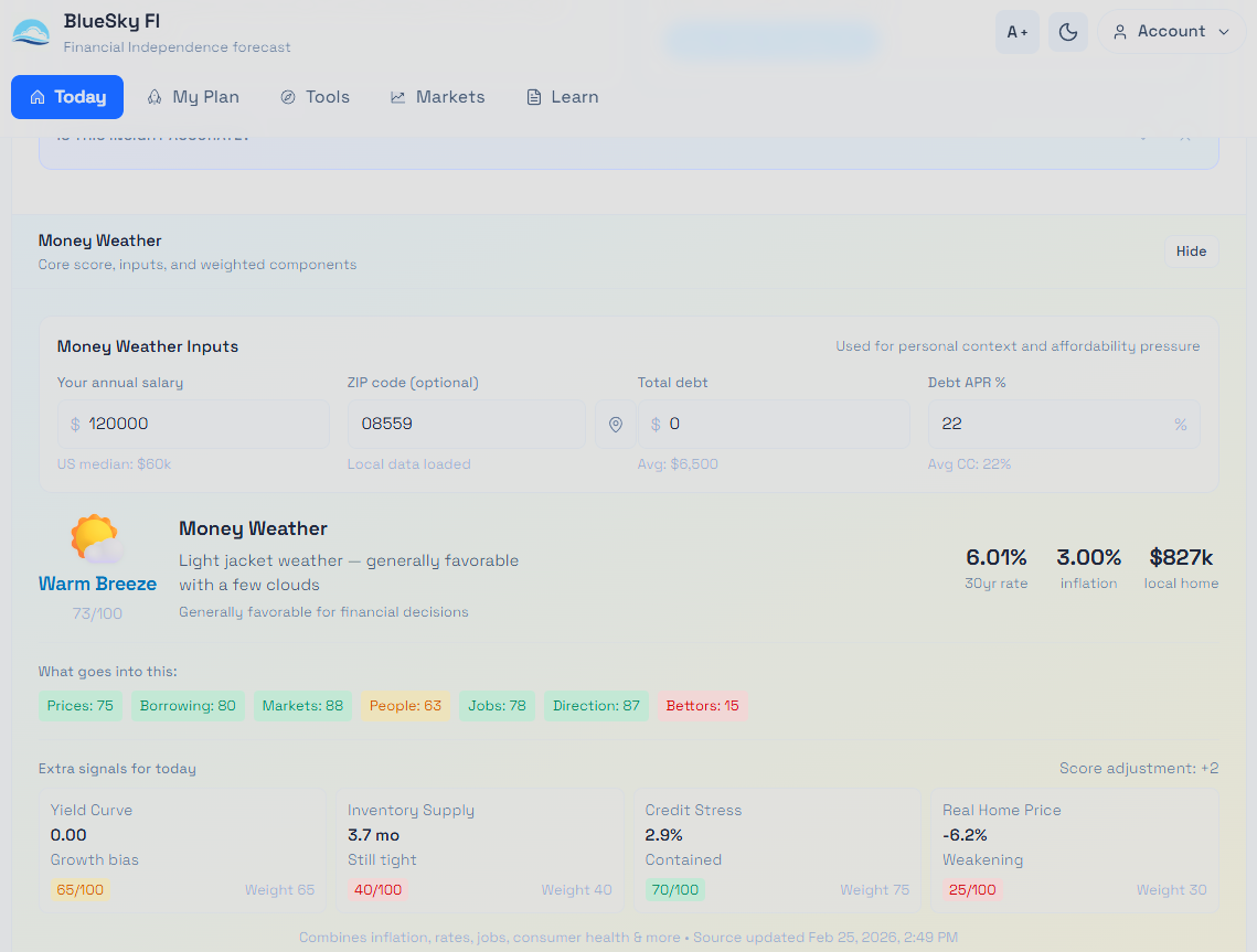 Screenshot 3 of Blue Sky FI (Financial Independence)