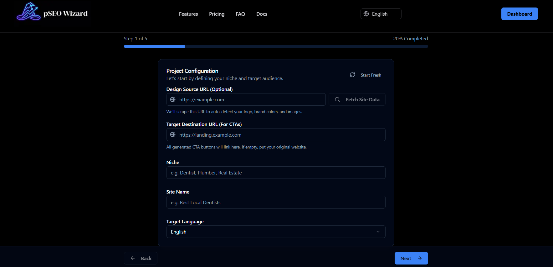 Screenshot 4 of pSEO Wizard