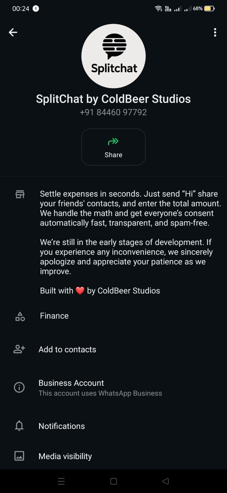 Screenshot 1 of SplitChat