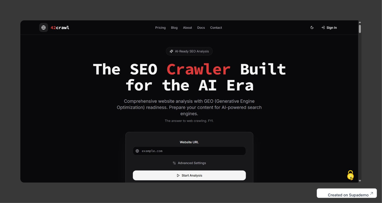 Screenshot 1 of 42crawl