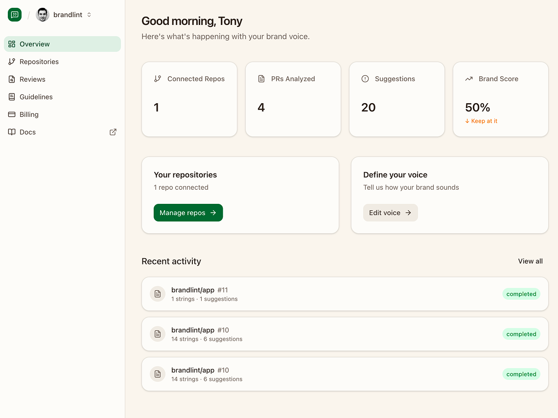 Screenshot 1 of Brandlint