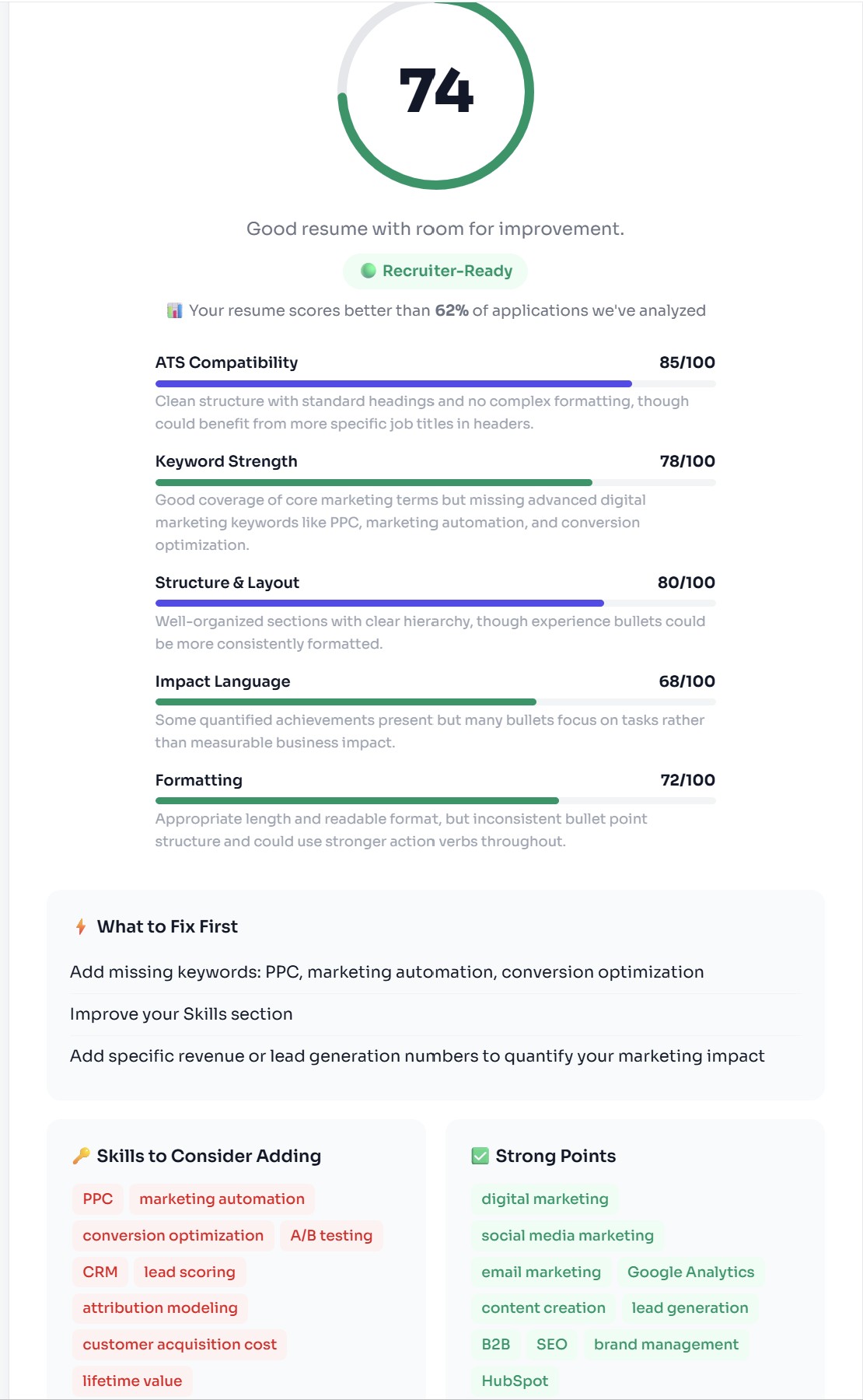Screenshot 3 of Rate My CV