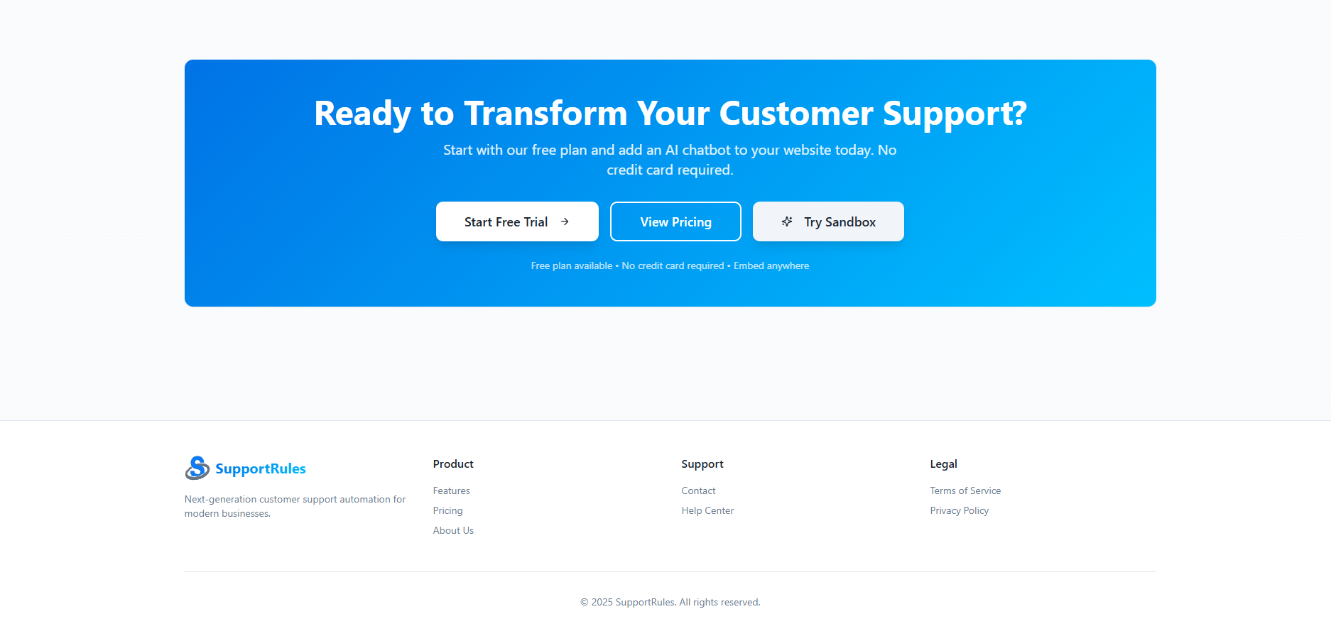Screenshot 3 of SupportRules - AI Customer Support