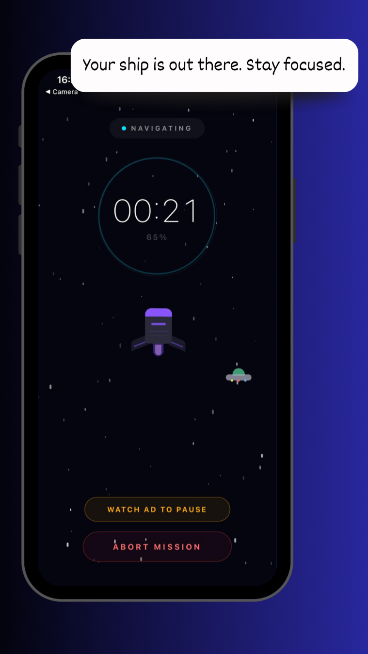 Screenshot 3 of SpaceFocus - Strict Pomodoro
