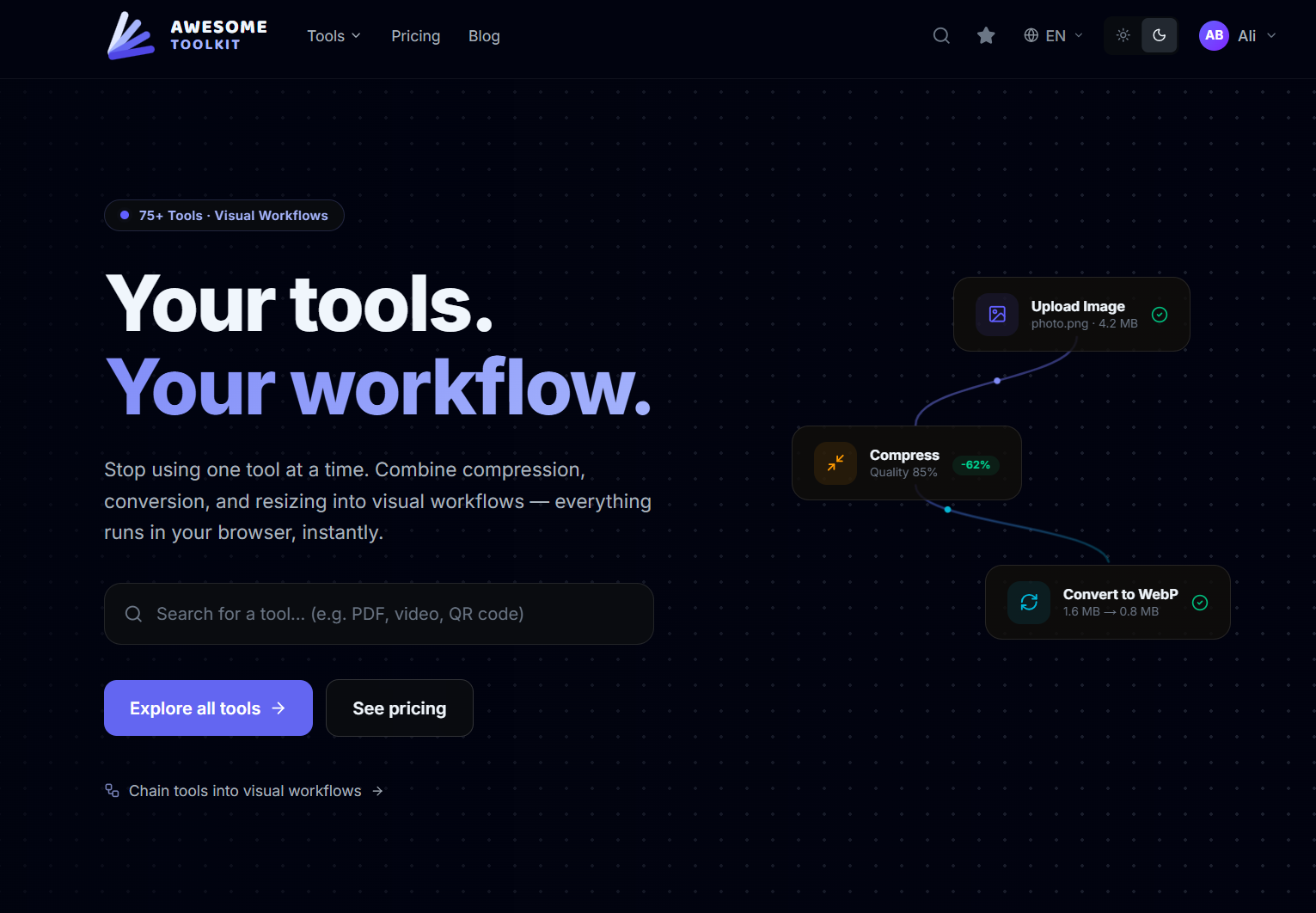 Screenshot 1 of Awesome Toolkit