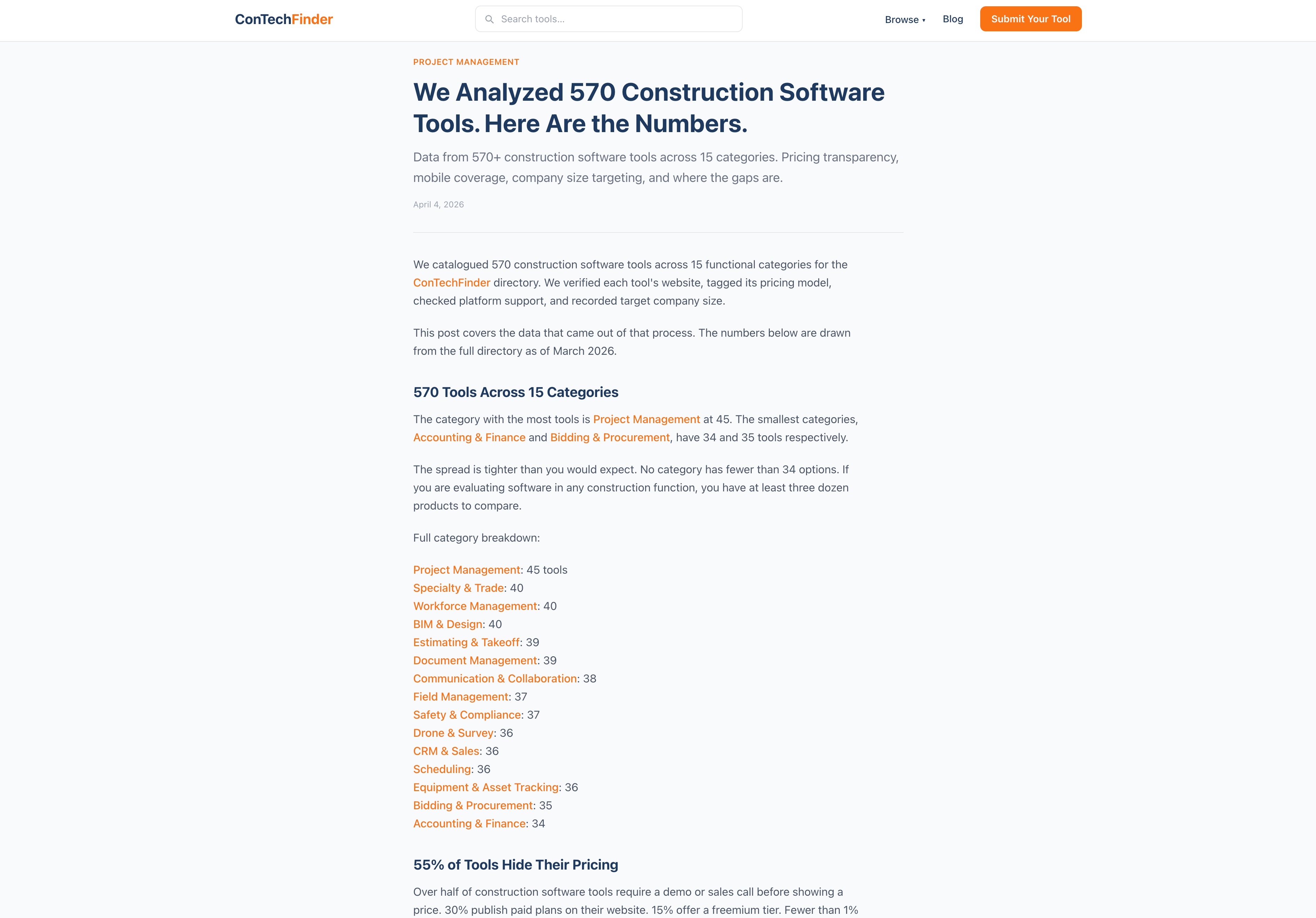 Screenshot 6 of ConTechFinder