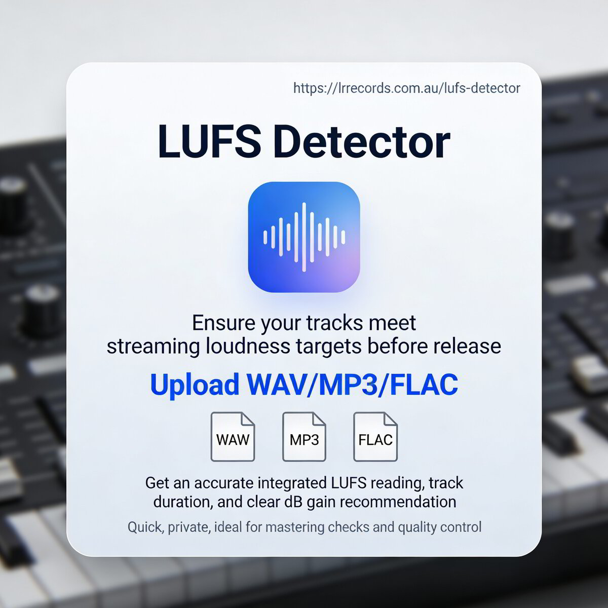 Screenshot 1 of LUFS Detector