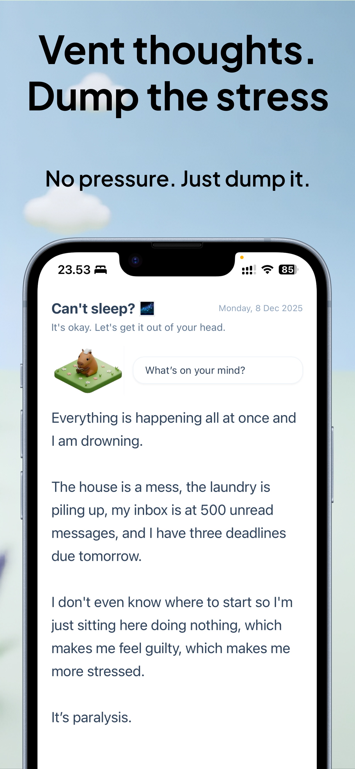 Screenshot 3 of Pippin – Overthinking Journal